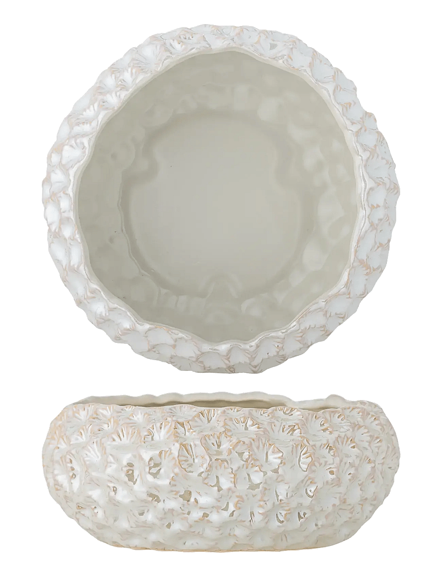 Bloomingville - Lowen Bowl - dekoschalen - white - 1