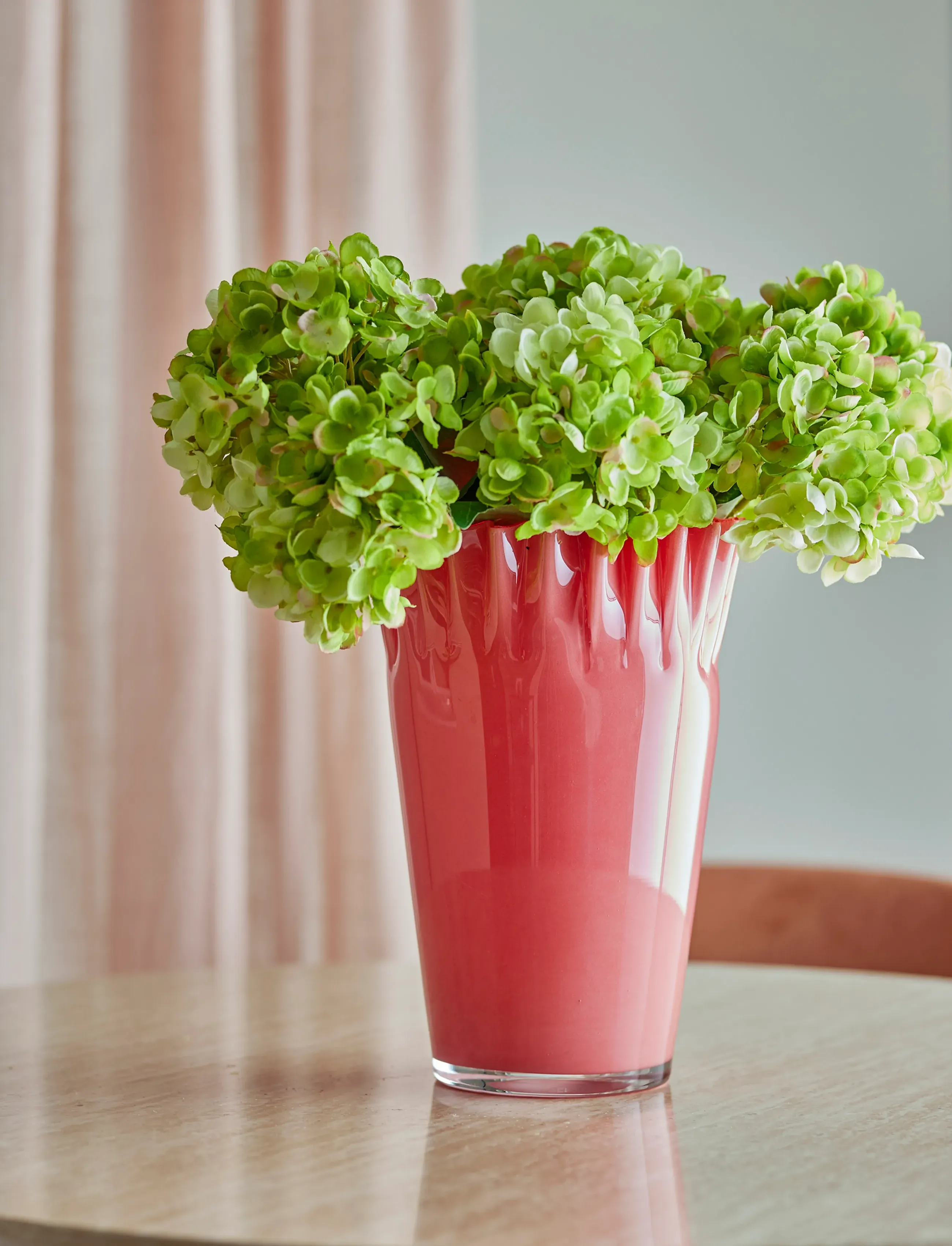 Bloomingville Janine Vase, H30 cm, Coral, Vaser > Tulipanvaser, Unisex