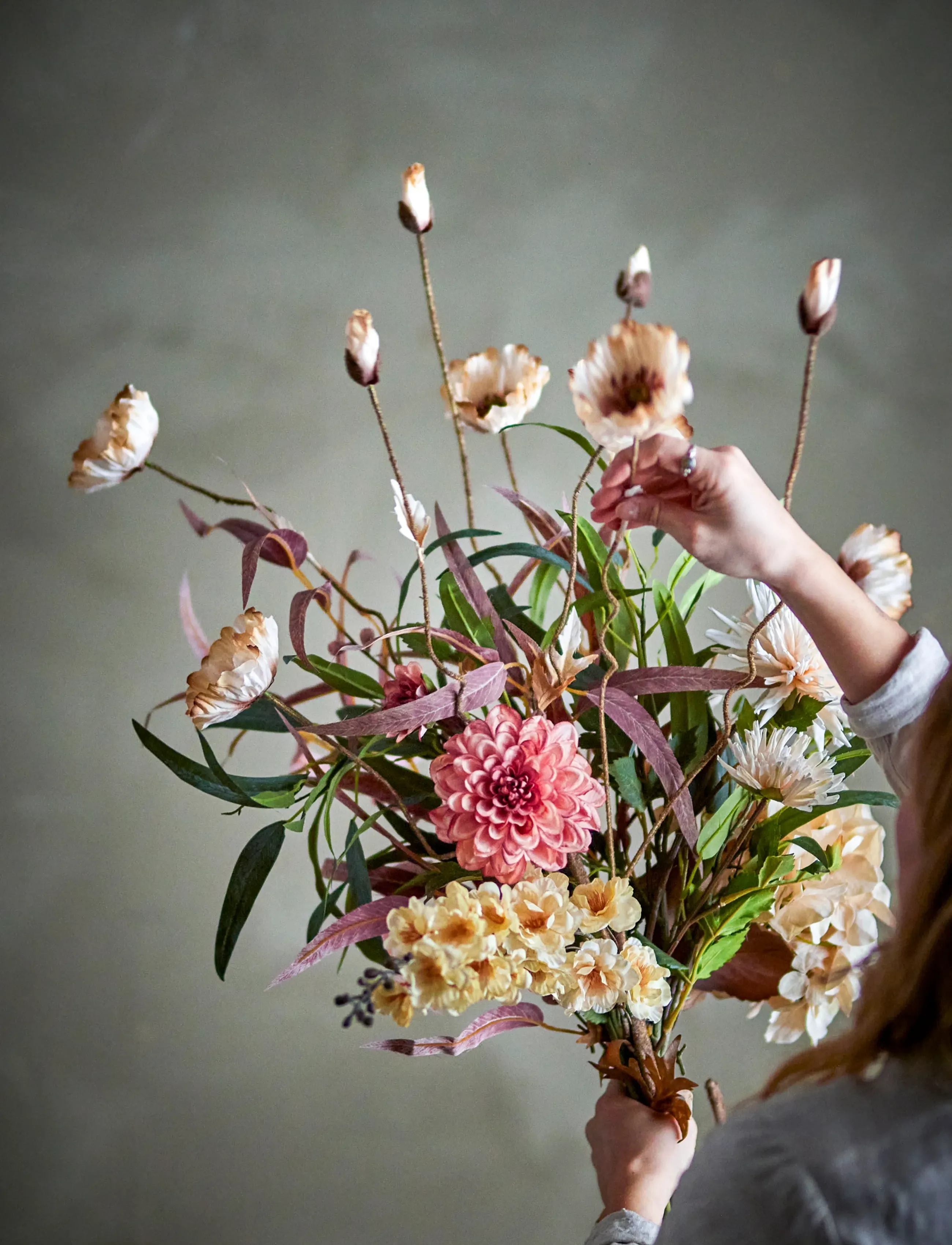 Bloomingville Hazy Bouquet, H104 cm, Decoration, Creme - Dried & Fake Flowers, Homeware