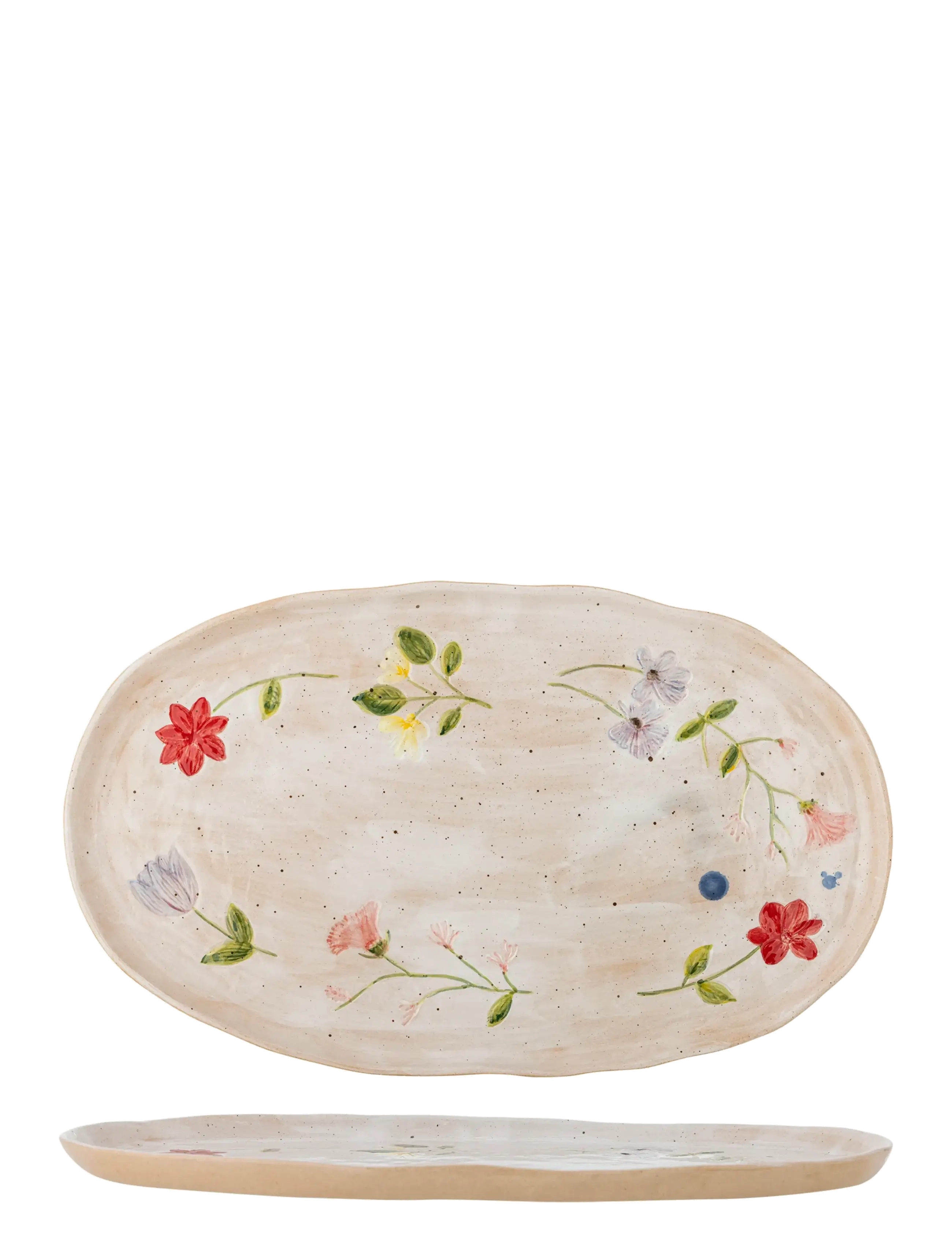 BLOOMINGVILLE Camilla Serving Plate Beige - 42.5X1.5X25CM - Unisex