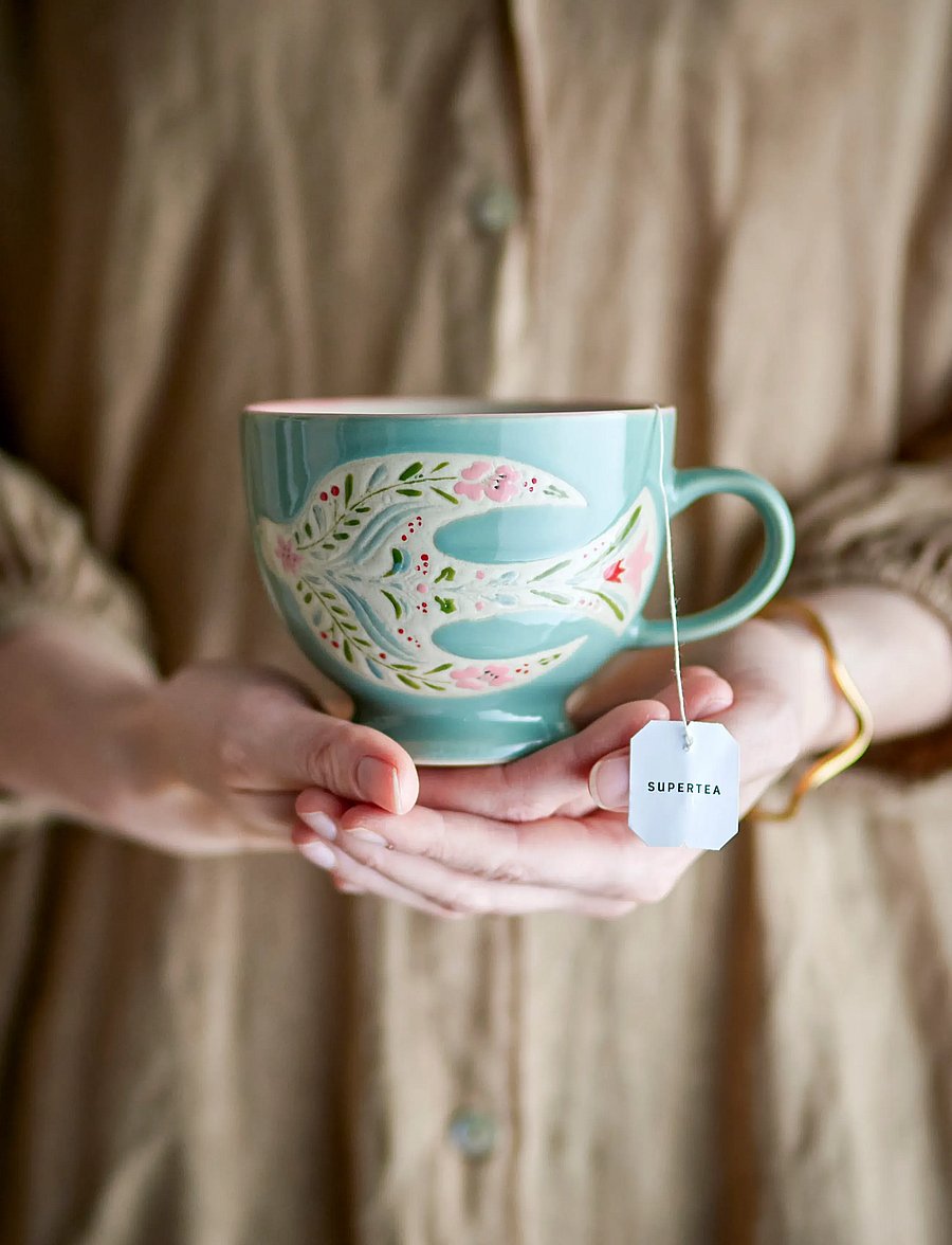 Bloomingville - Rosalynde Mug - teetassen - green - 0