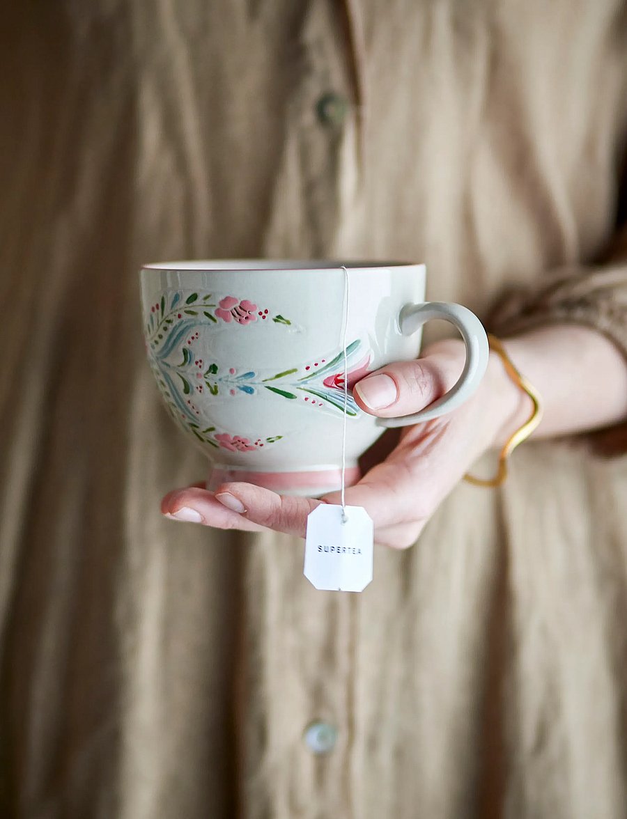 Bloomingville - Rosalynde Mug - teetassid - white - 0