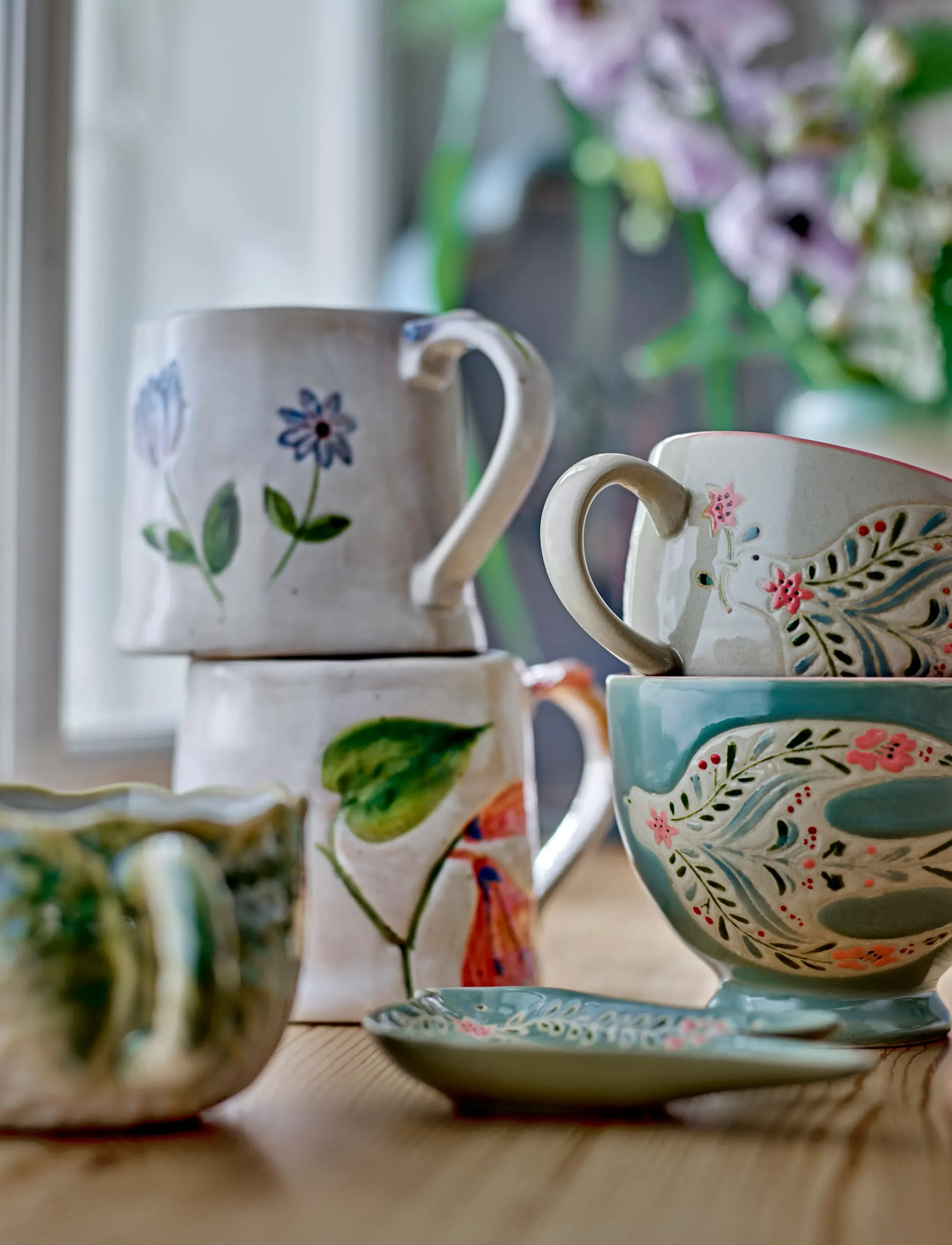 Bloomingville - Rosalynde Mug - tea cups - white - 4