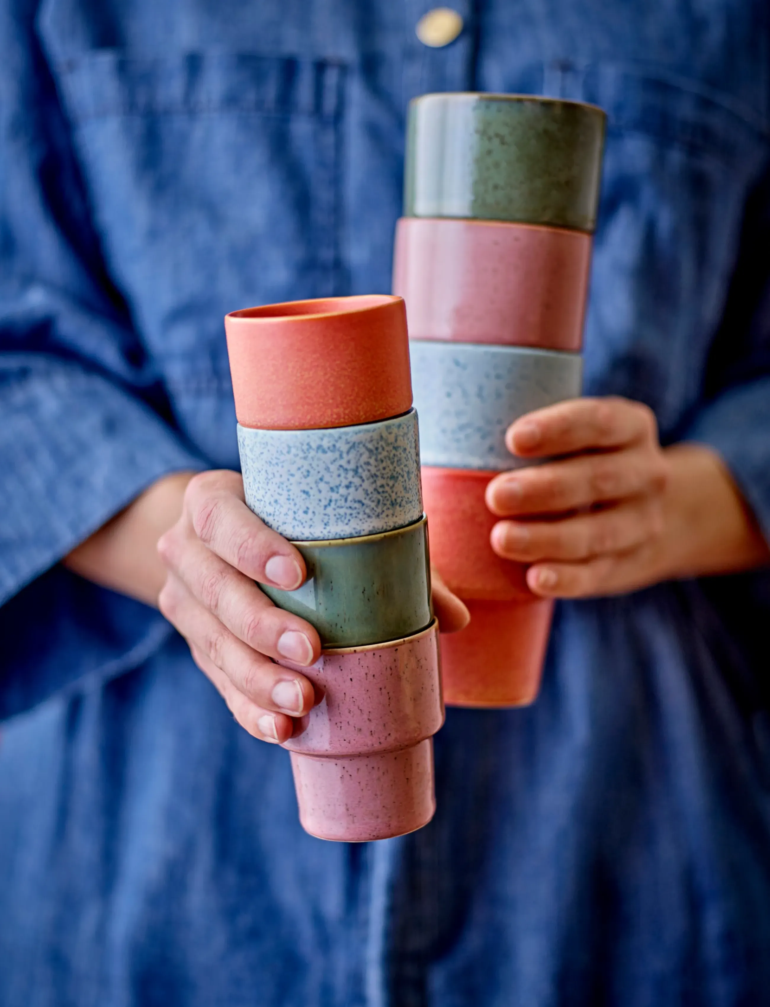 Bloomingville Ewan Espresso Cup, 75 ml, Multi/patterned, Kopper Og Krus > Espressokopper, Unisex