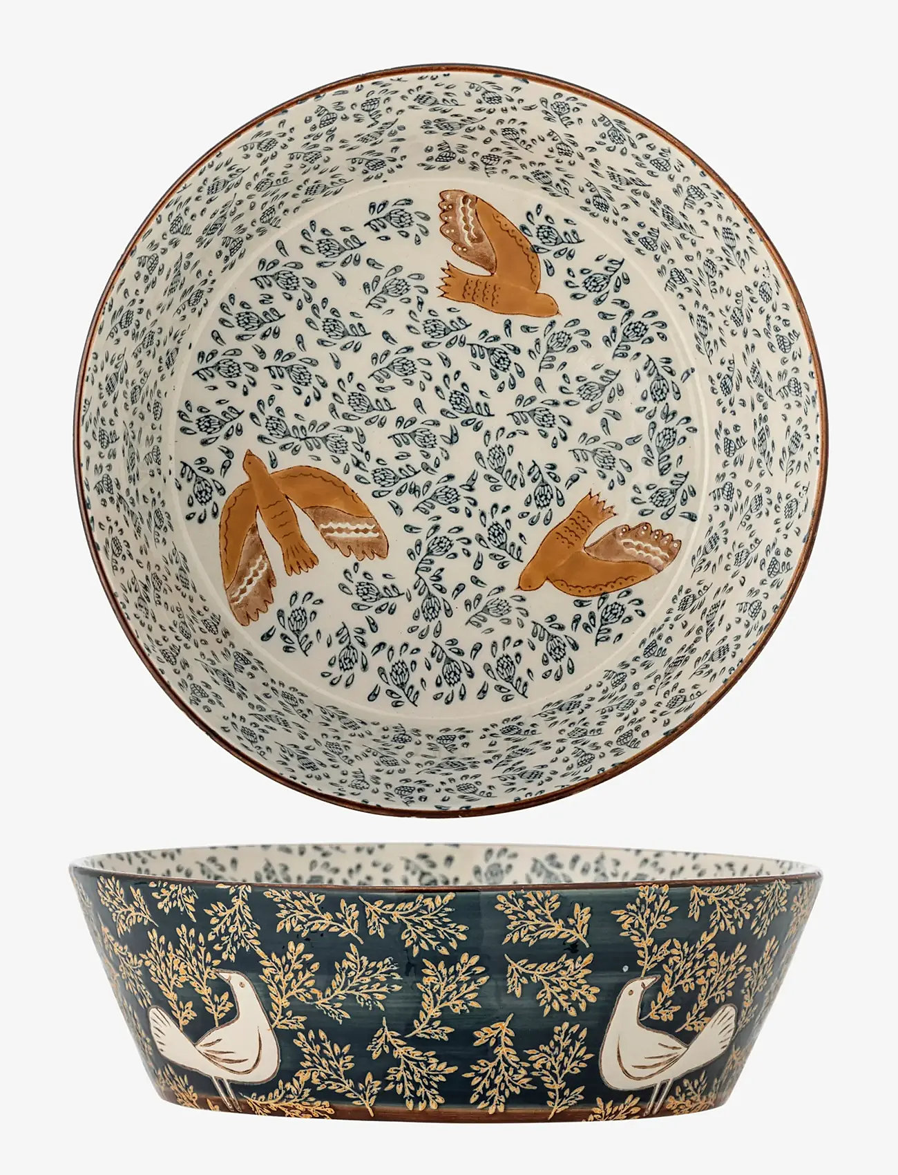 Bloomingville - Hezha Bowl - serveringsskålar - blue - 1