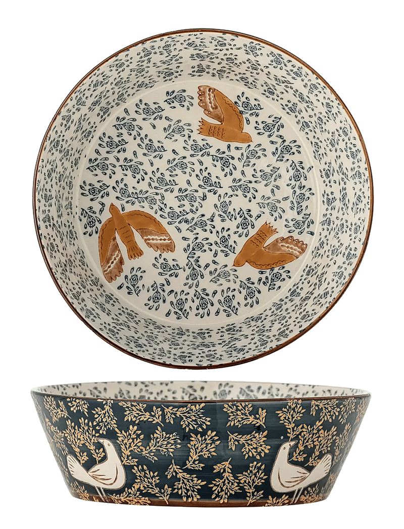 Bloomingville - Hezha Bowl - serveringsskålar - blue - 1