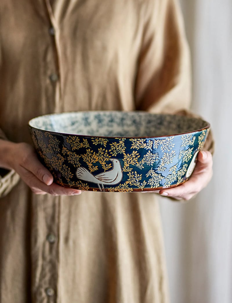 Bloomingville - Hezha Bowl - serveringsskålar - blue - 4