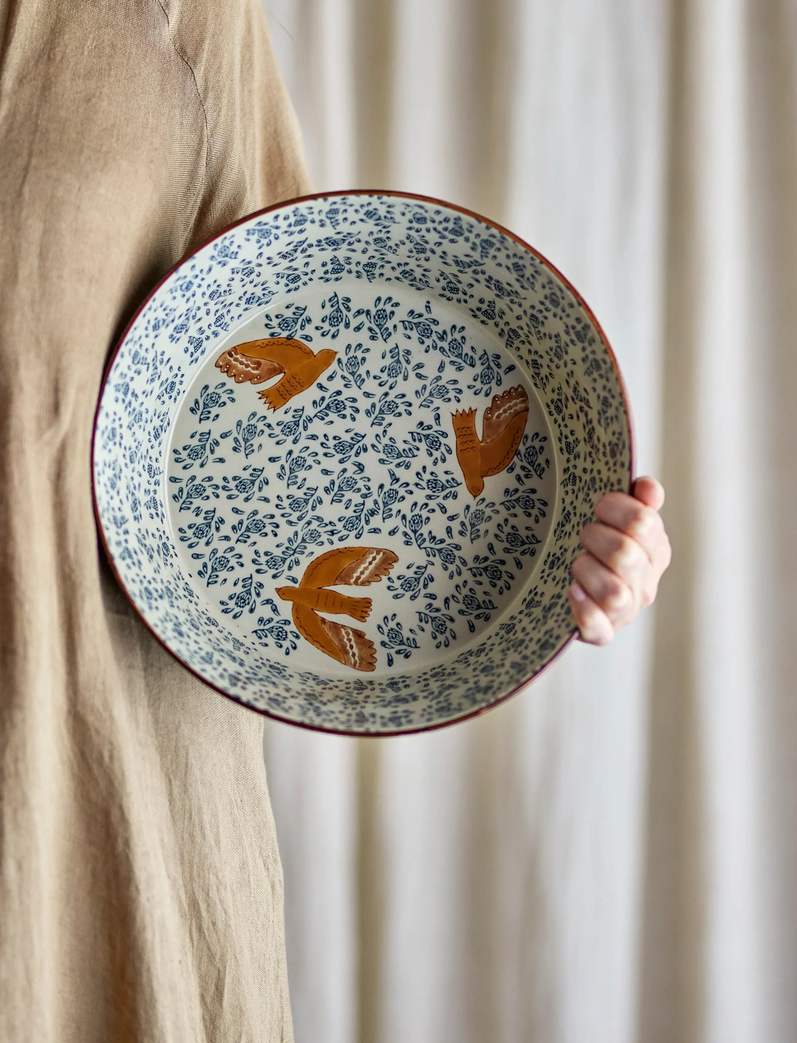 Bloomingville - Hezha Bowl - servierschalen - blue - 5