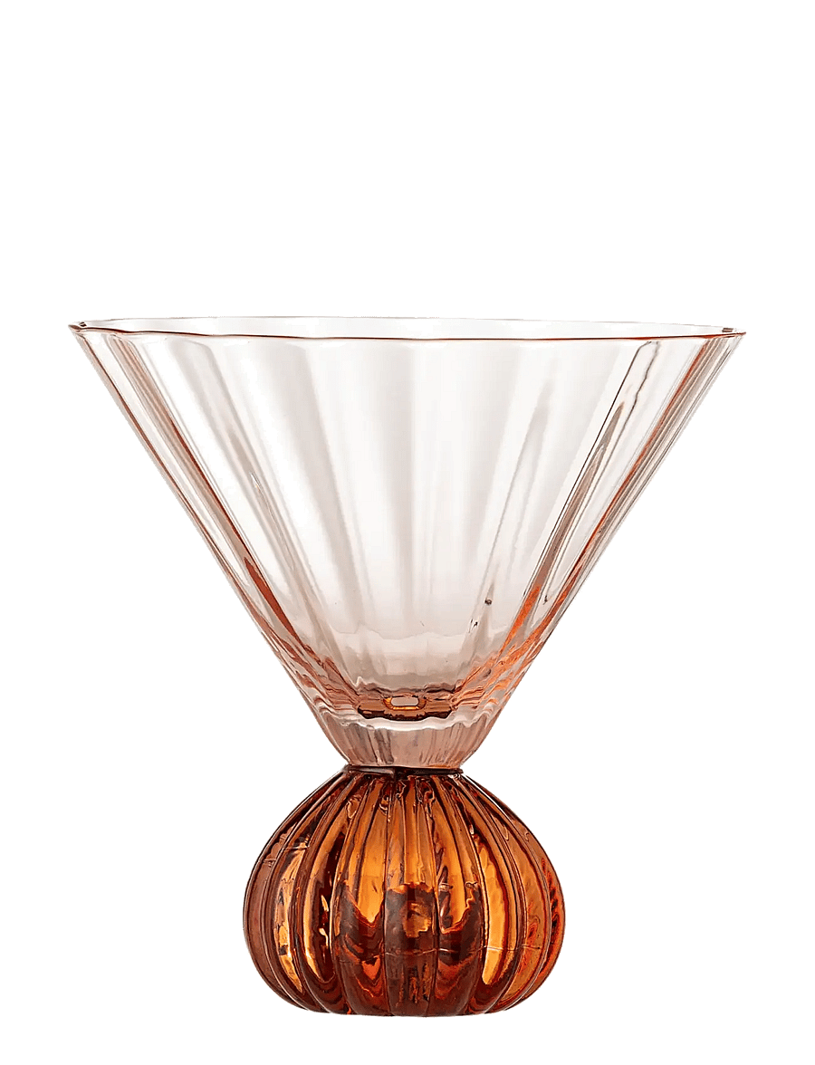 Bloomingville - Taurin Cocktail Glass - cocktail & longdrinkgläser - pink - 1