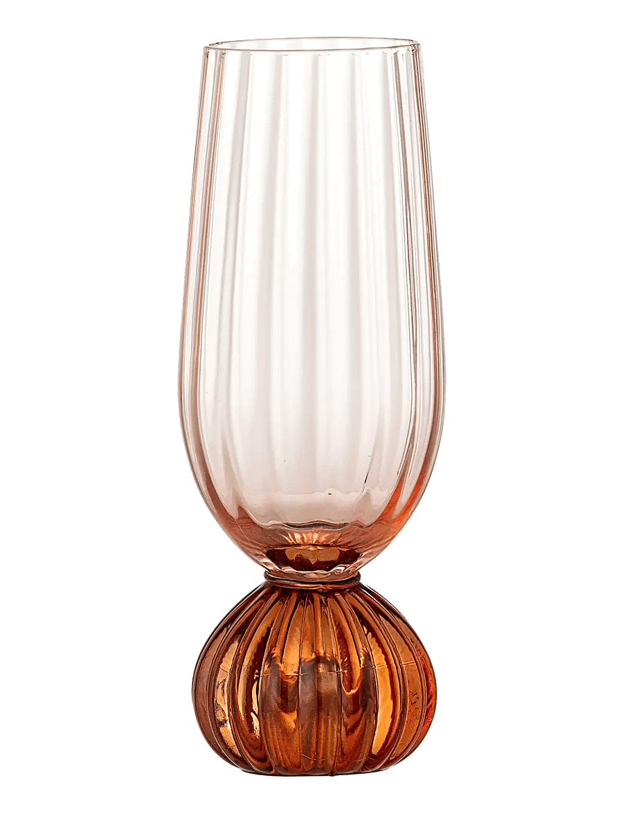 Bloomingville - Taurin Champagne Glass - Šampanjaklaasid - pink - 1
