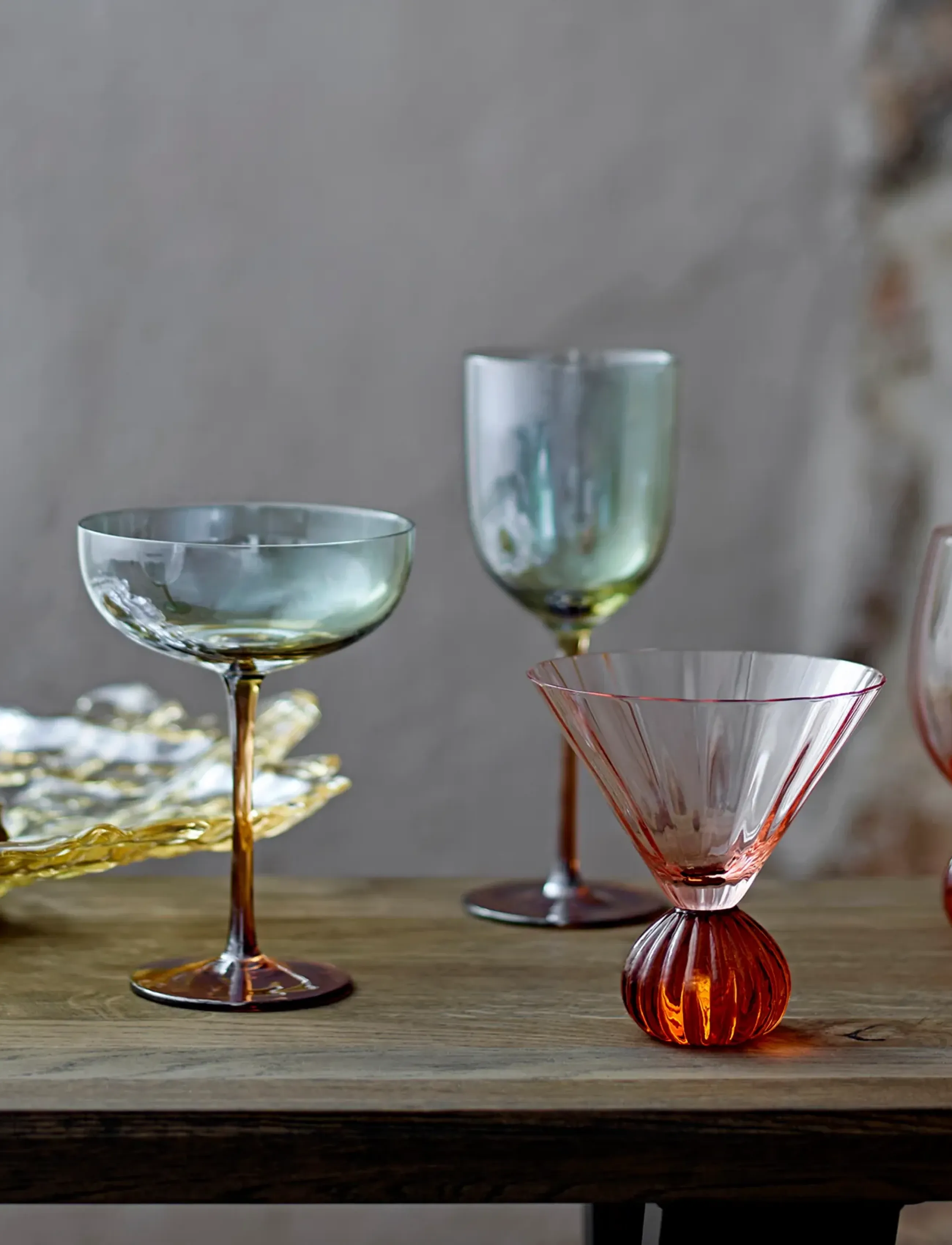 Bloomingville - Taurin Champagne Glass - champagneglas - pink - 2