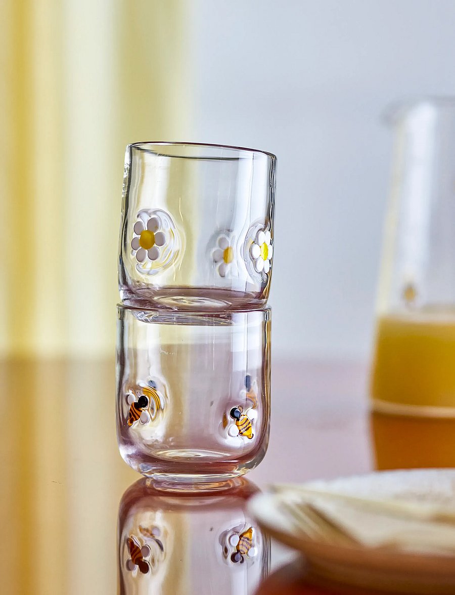Bloomingville - Buzz Drinking Glass - clear - 0