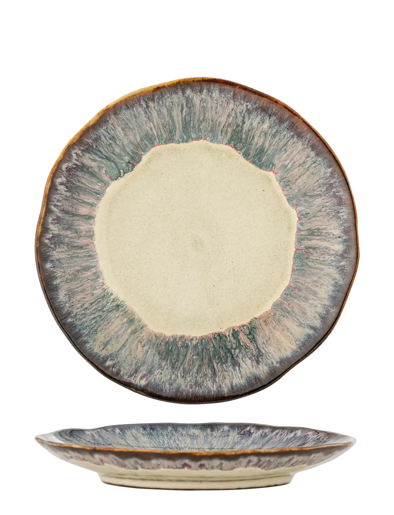 Bloomingville Imogen Plate - Servering - MULTI-COLOURED / blue