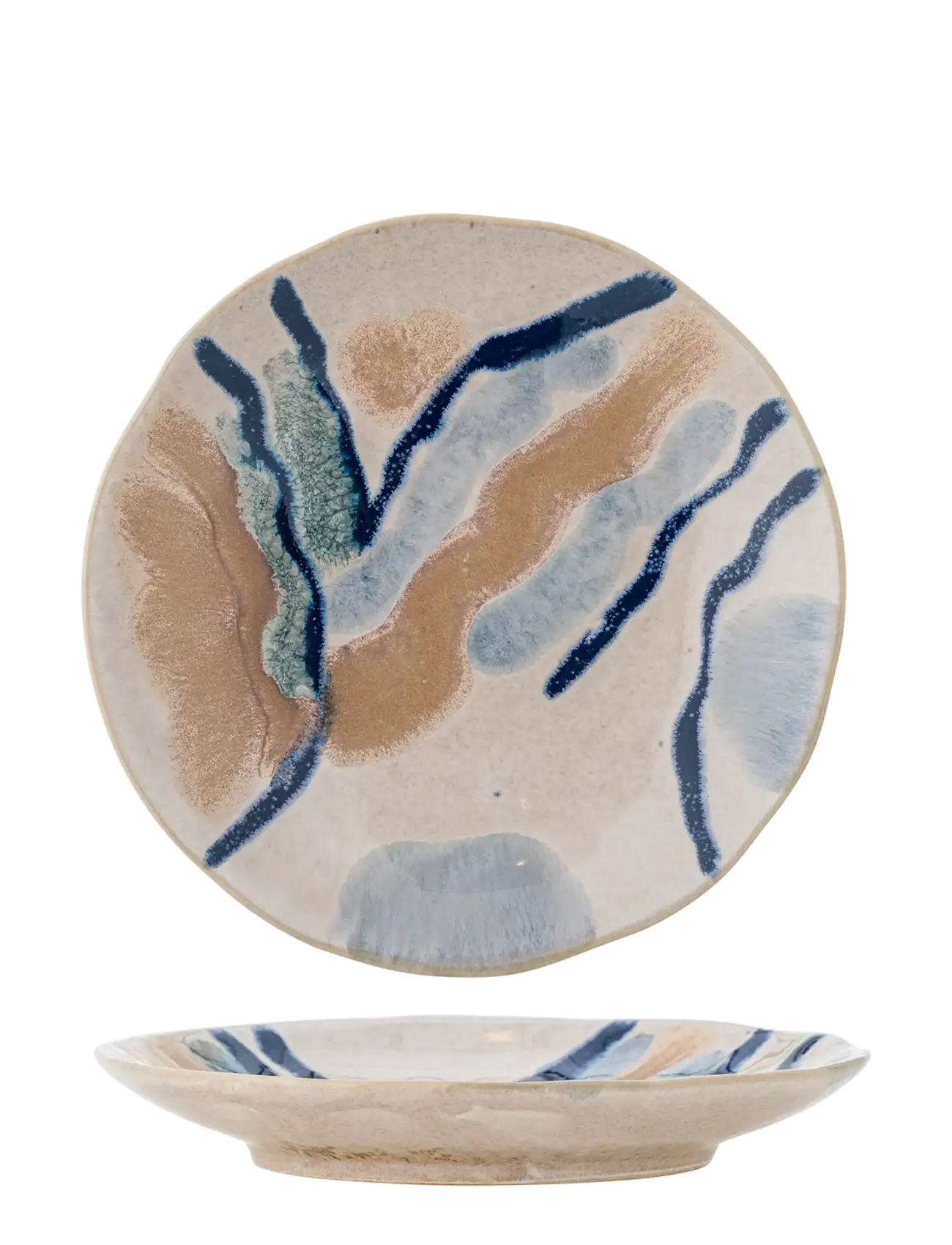 Bloomingville Imogen Plate, Small Plade, Multi/mønstret, Str: Ø 16.5 CM