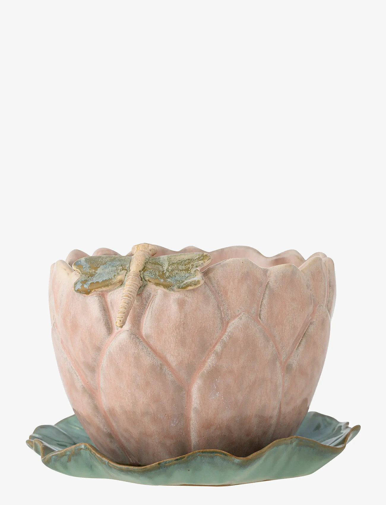 Bloomingville - Jaylee Flowerpot w/Saucer - blumentöpfe - pink - 1