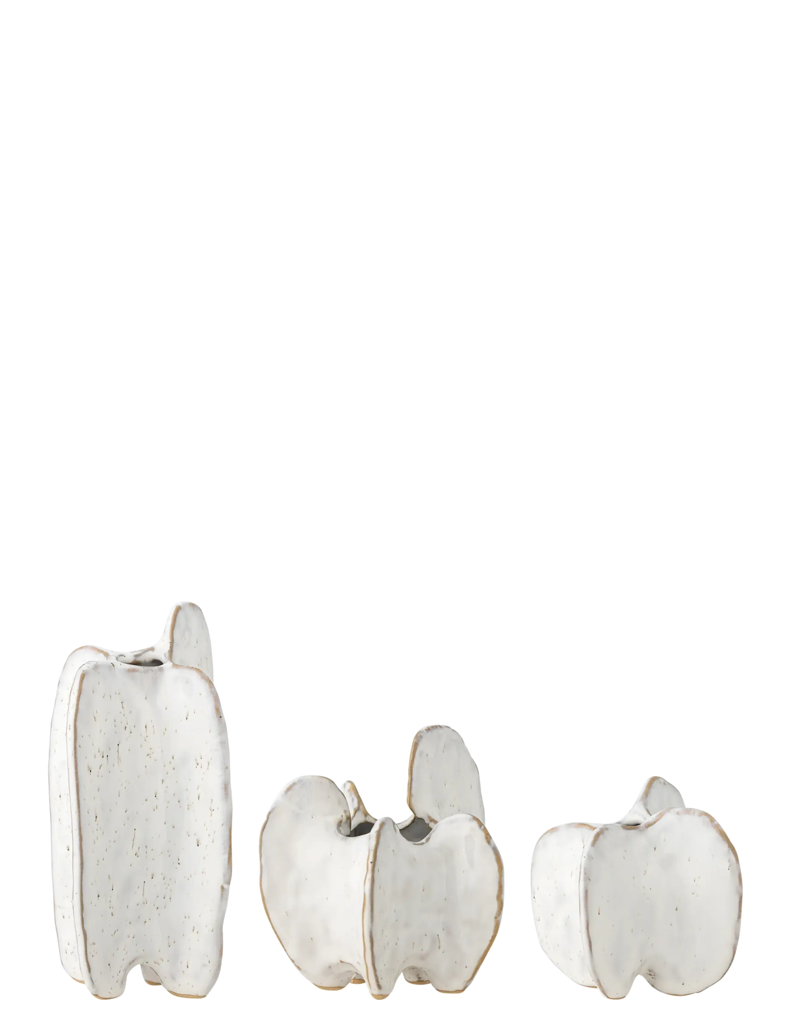 BLOOMINGVILLE Jayce Vase Weiß - H15CM - Unisex