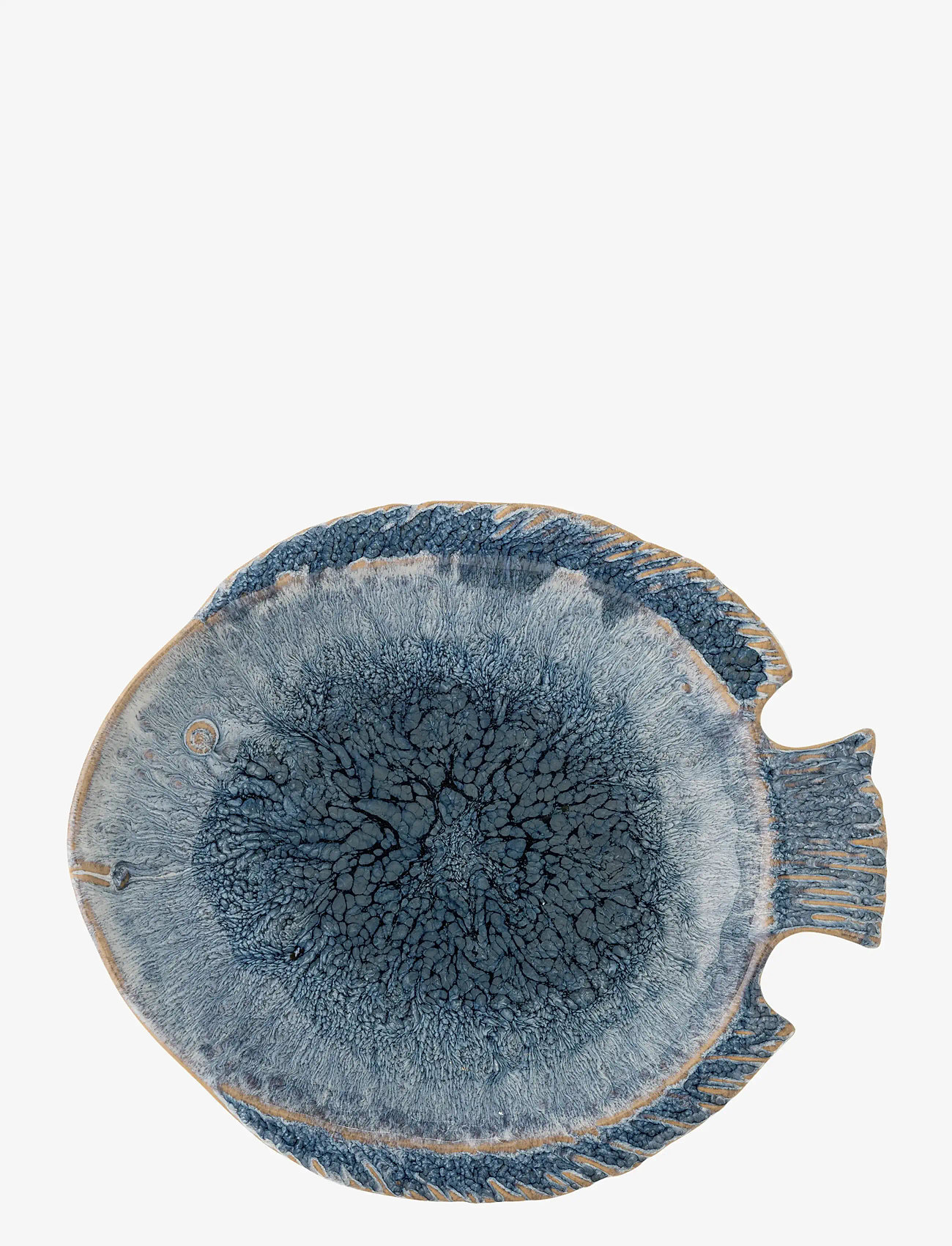 Bloomingville - Fae Serving Plate - serveringsfat & uppläggningsfat - blue - 1