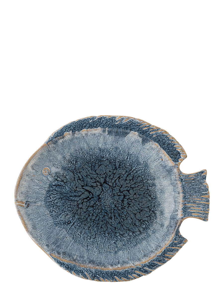 Bloomingville - Fae Serving Plate - vaagnad ja roogade serveerimisalused - blue - 1