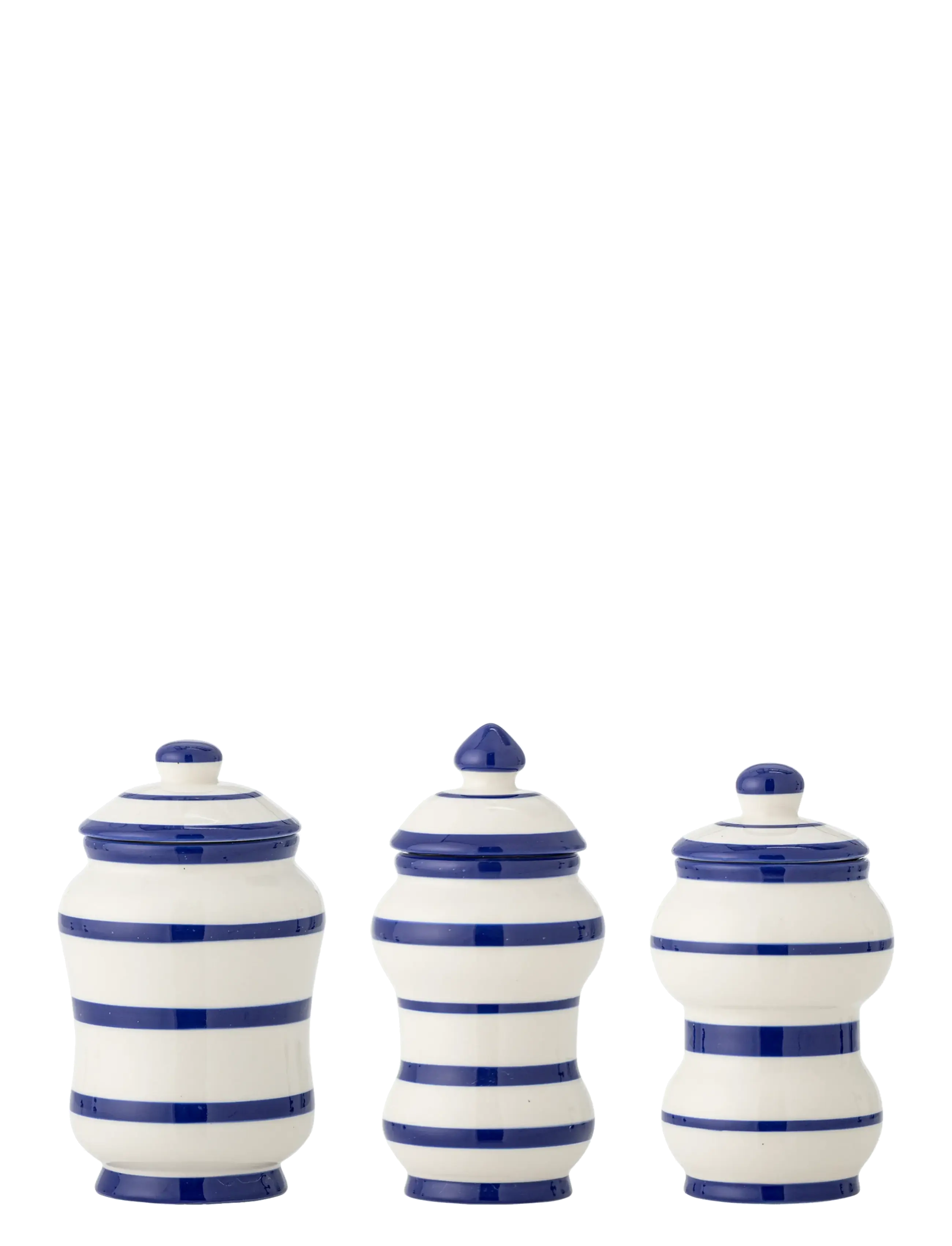 Bloomingville Maynard Jar w/Lid - Køkkenkrukker - BLUE / blue