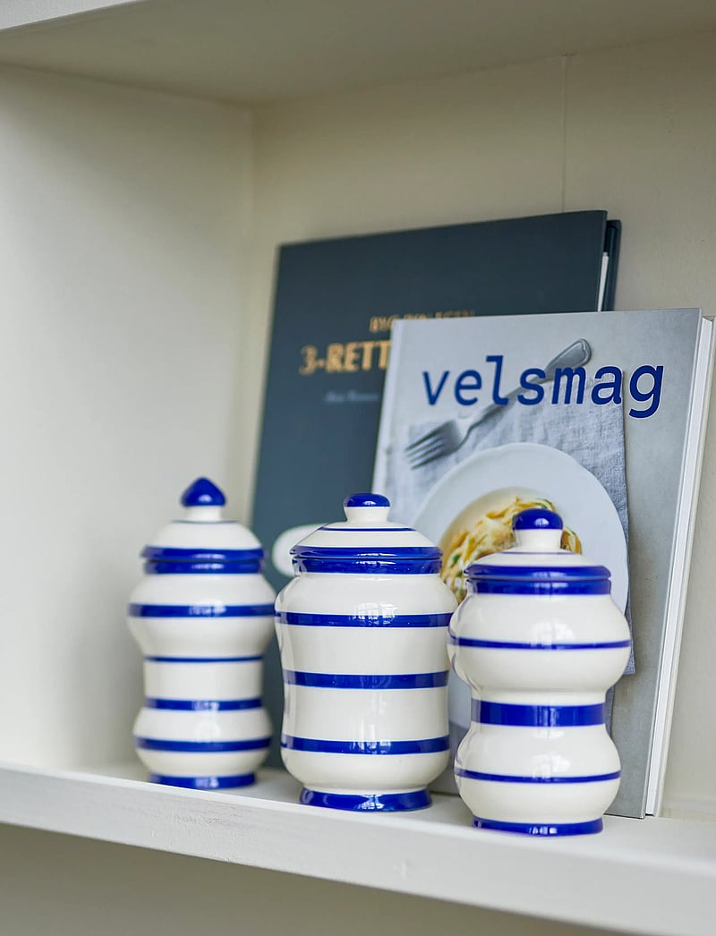 Bloomingville - Maynard Jar w/Lid - säilituspurgid - blue - 3
