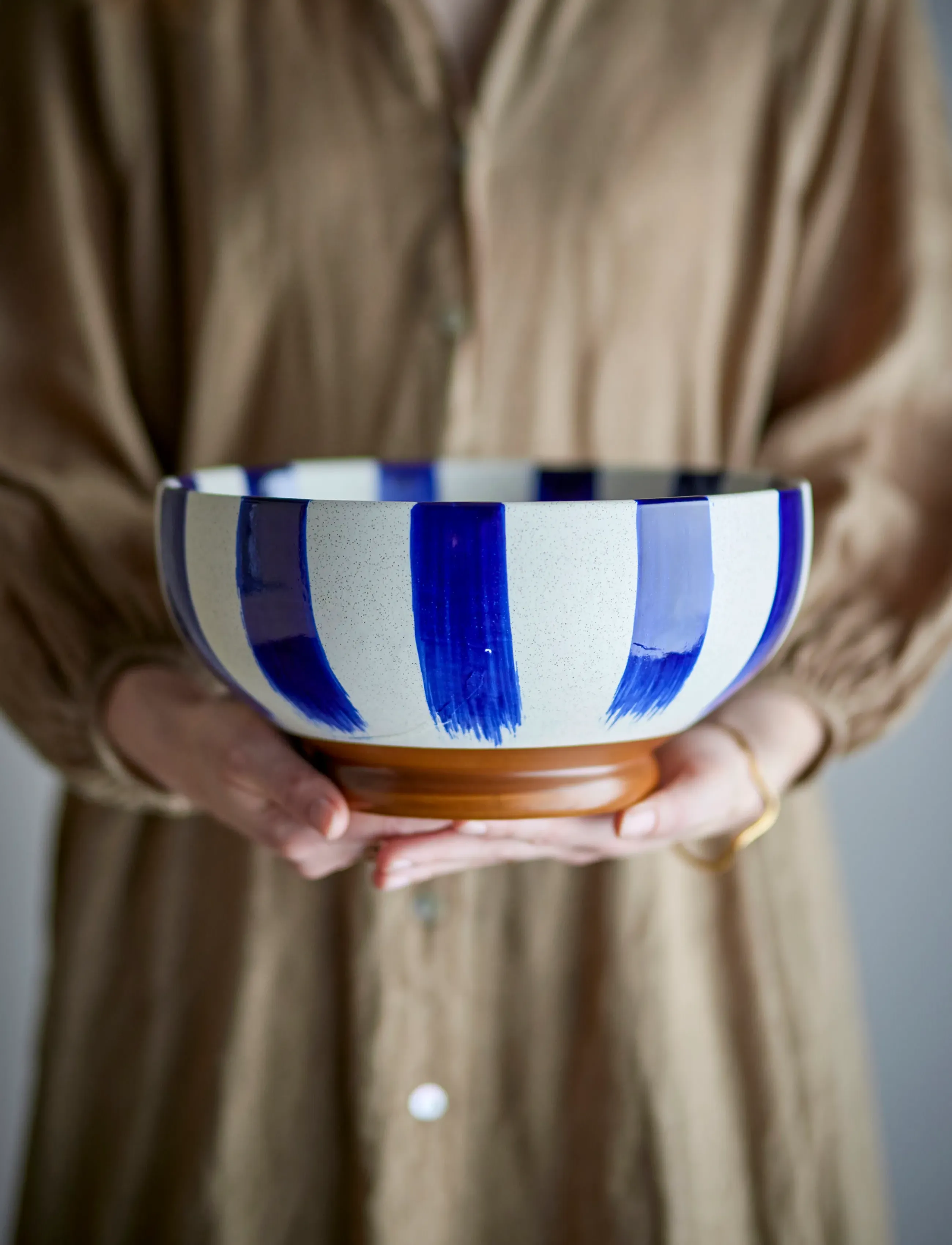 Bloomingville Shakti Bowl, Ø 26 cm, Bowls & Serving Dishes, Blau - Bowls, Homeware