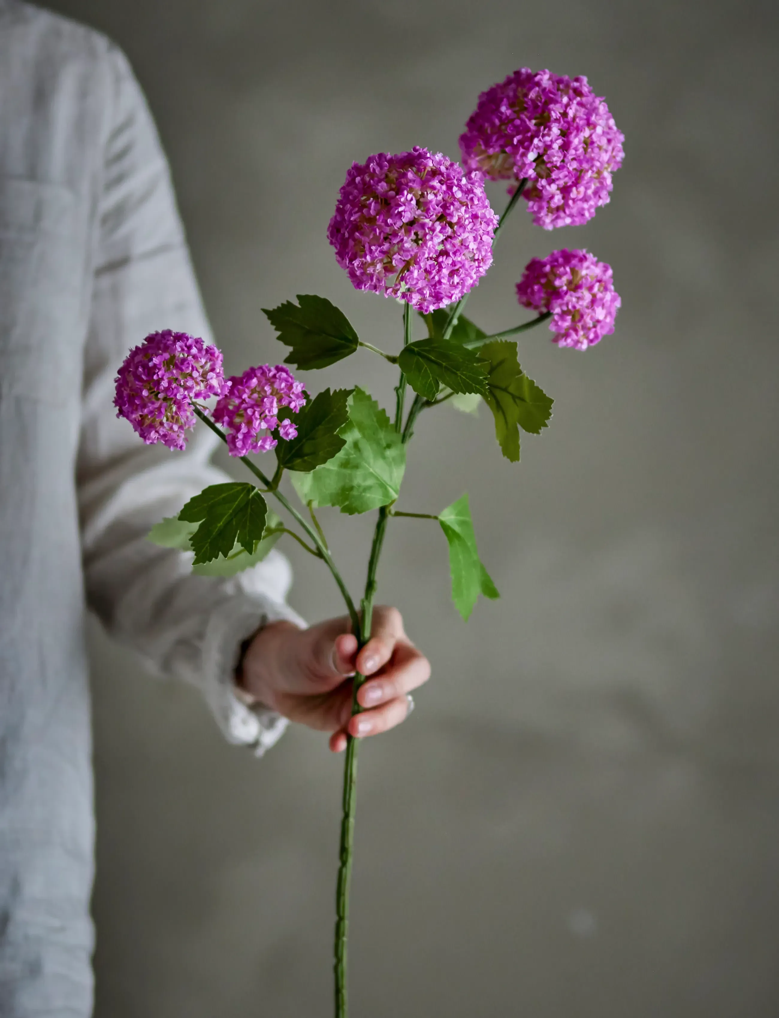 Bloomingville Snowball Stem, H73 cm, Decoration, Lila - Dried & Fake Flowers, Homeware