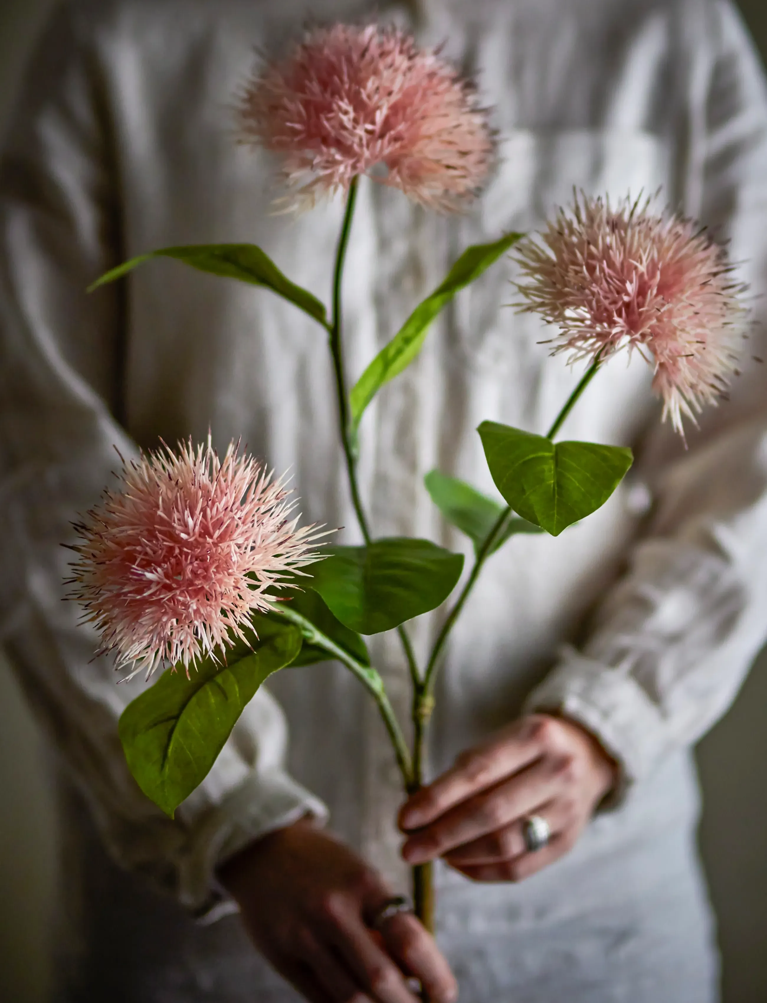 Bloomingville Chrysantemum Stem, H100 cm, Pink, Decoration > Dried & Fake Flowers, Unisex