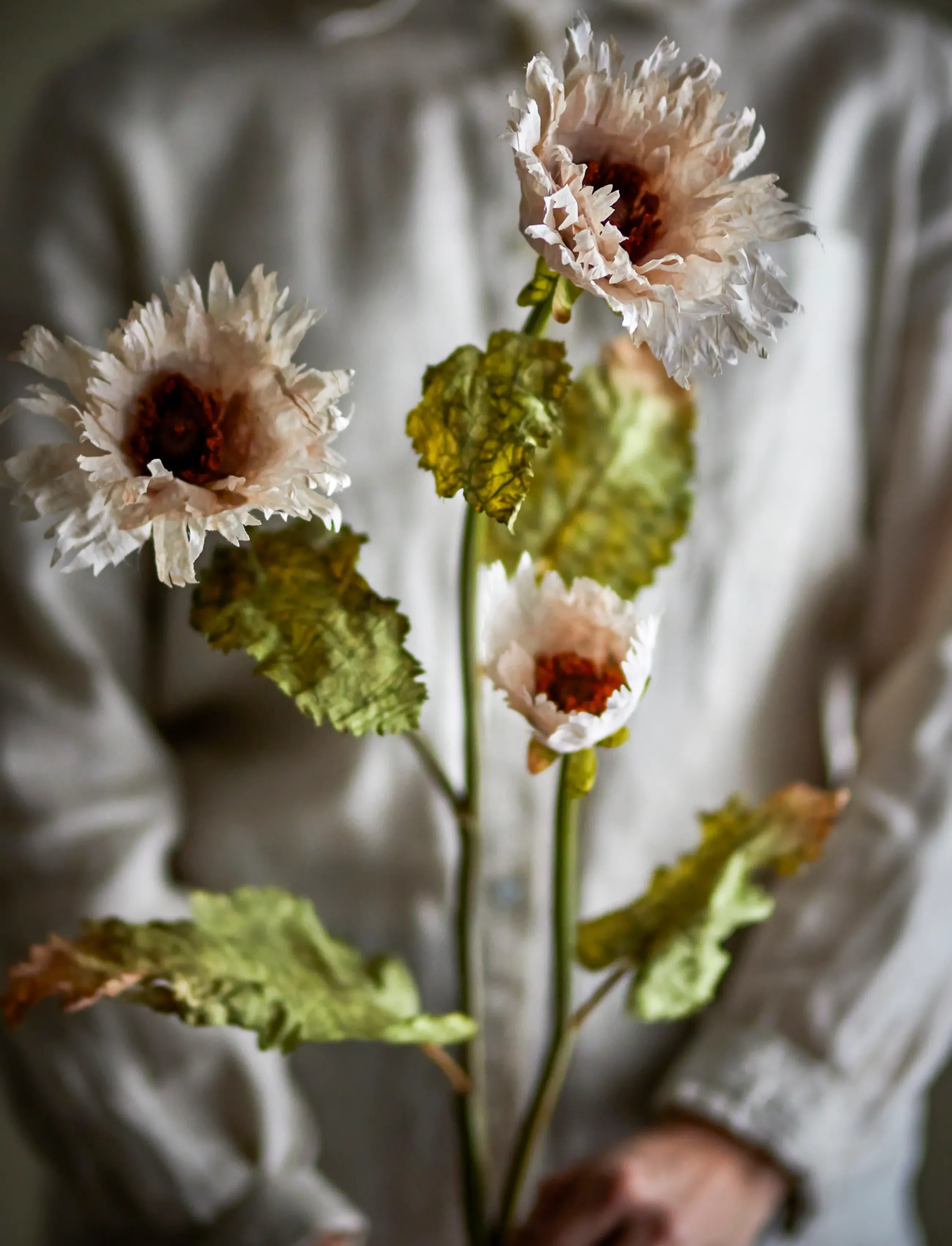 Bloomingville - Chrysantemum Stem - valentines day gifts - white - 3