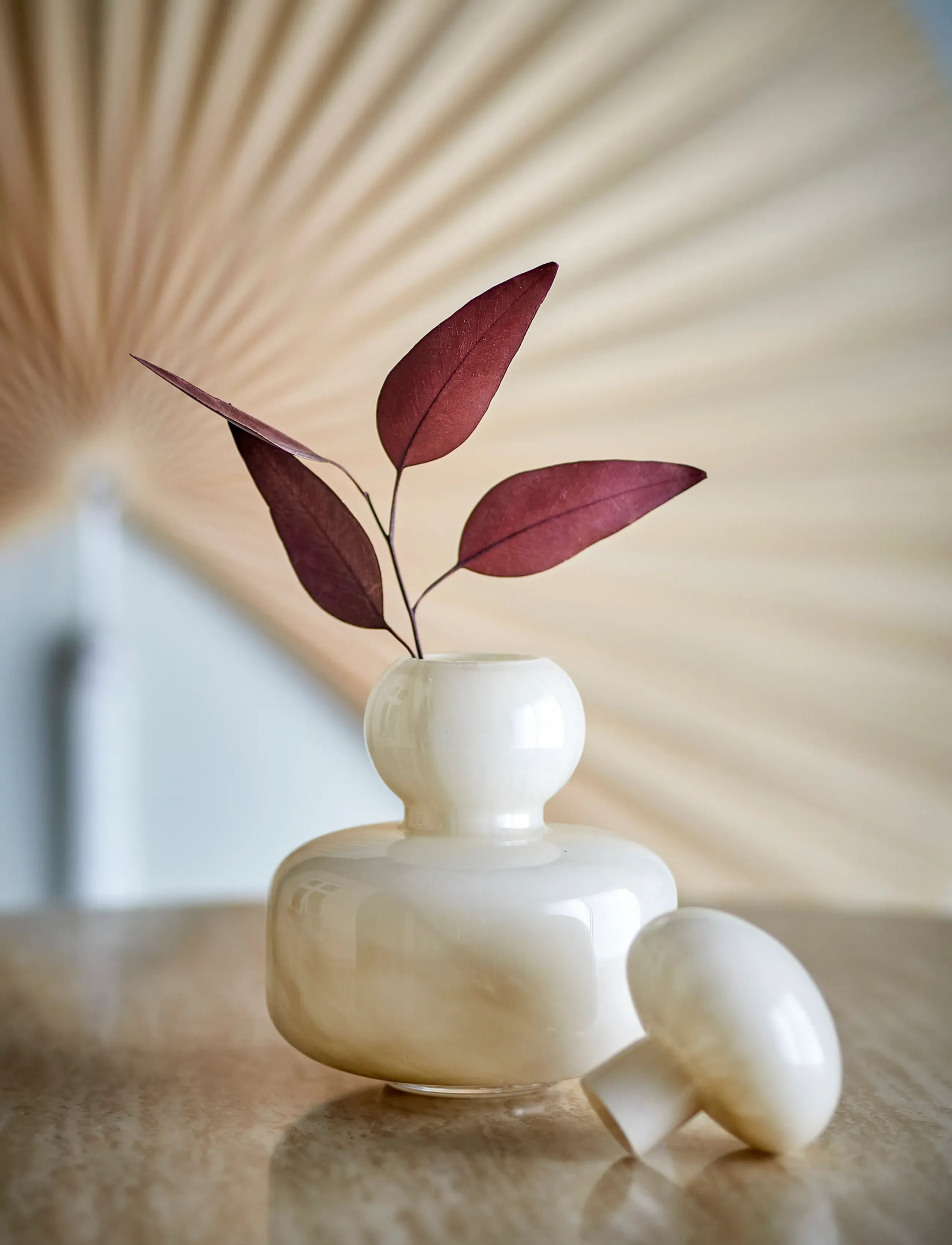 Bloomingville Cynthia Vase, H21 cm, Cream, Vases > Other Vases, Unisex
