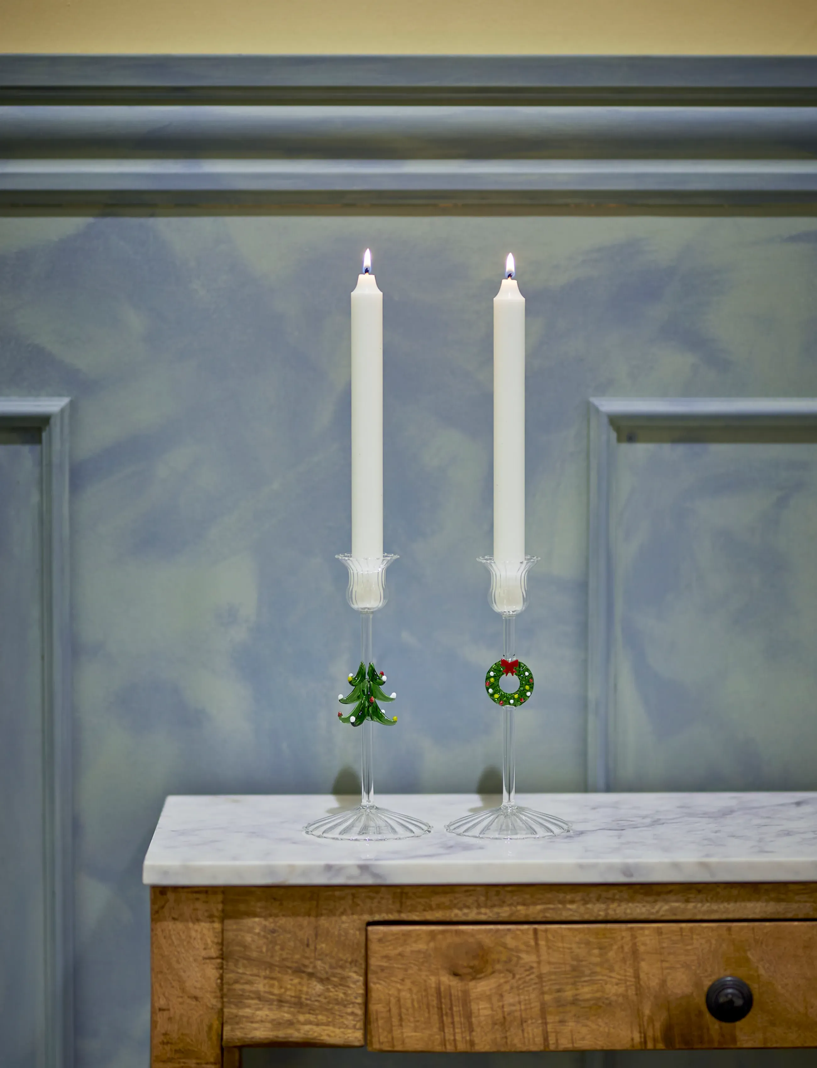 Bloomingville - Branton Candle Holder - clear - 0