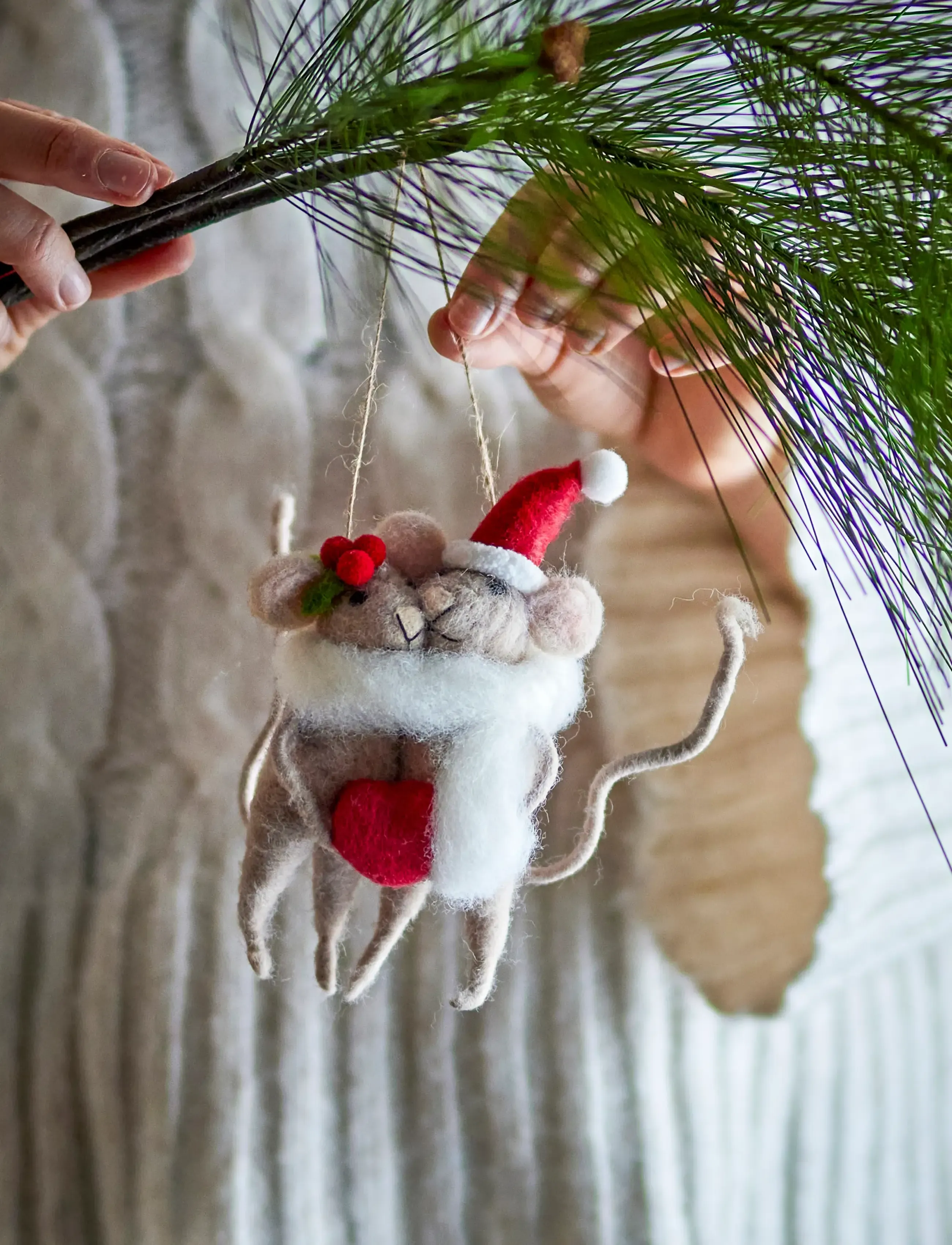 Bloomingville - Peo Ornament - grey - 0