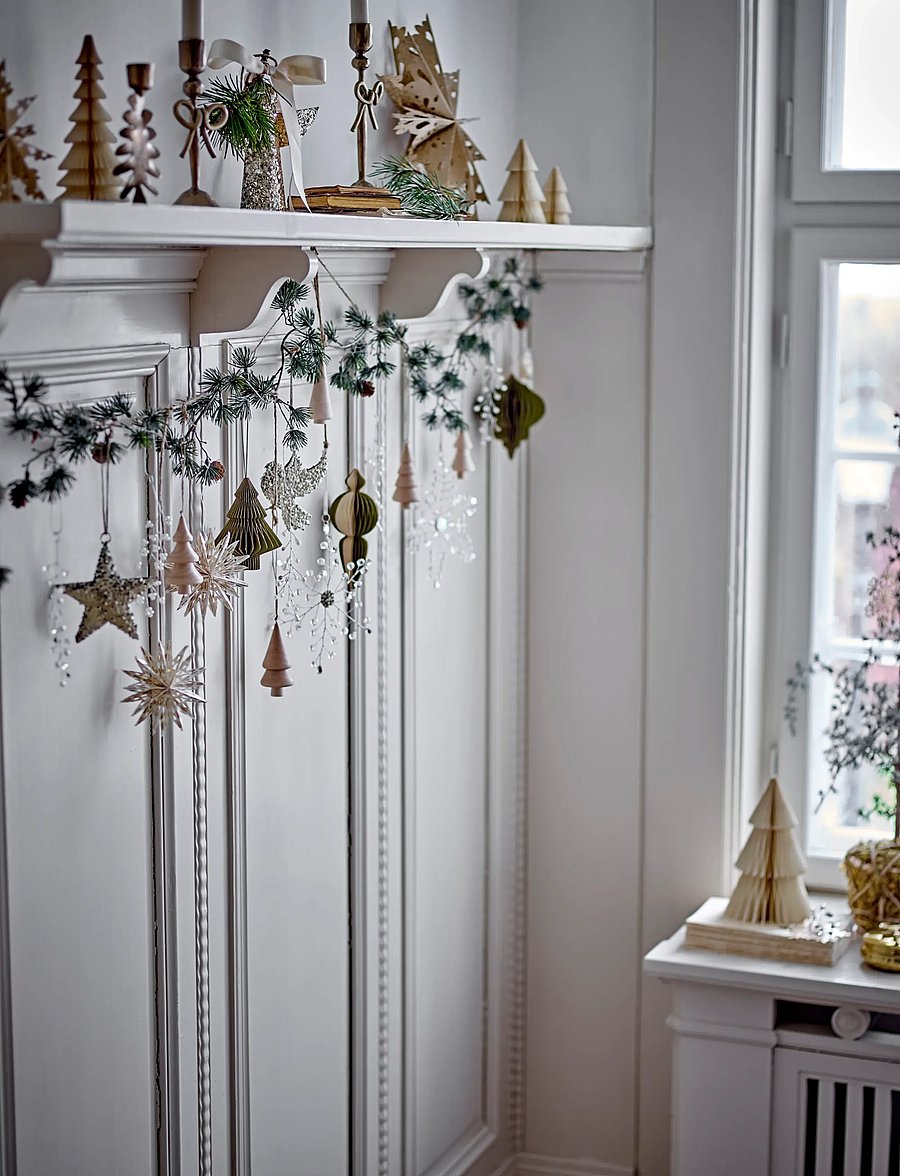 Bloomingville - Miku Ornament - weihnachtskugeln - white - 0