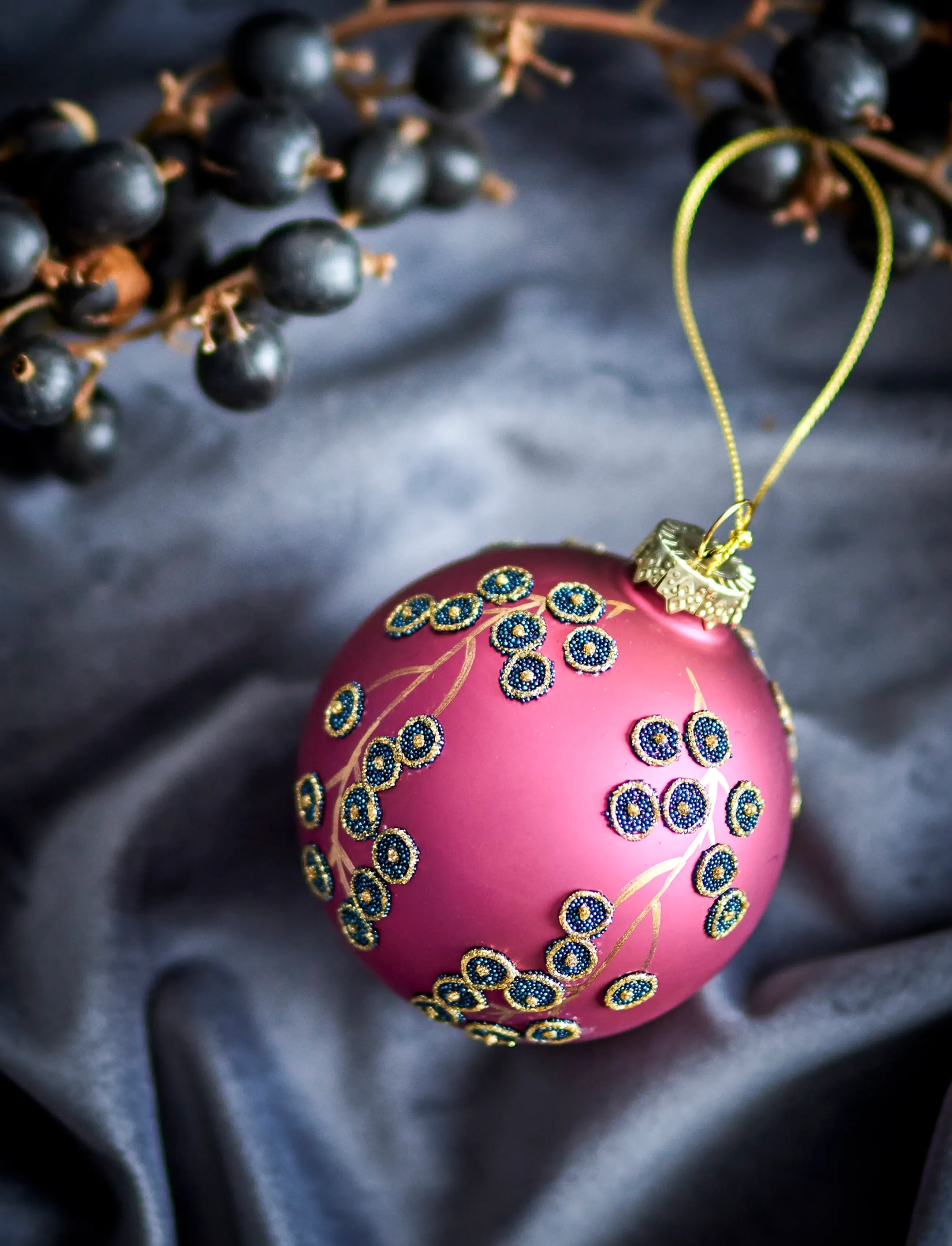 Bloomingville - Camia Ornament - red - 3