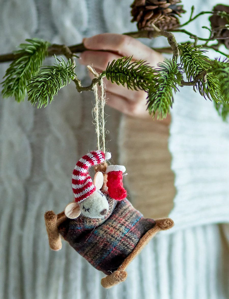 Bloomingville - Peo Ornament - weihnachtskugeln - brown - 2