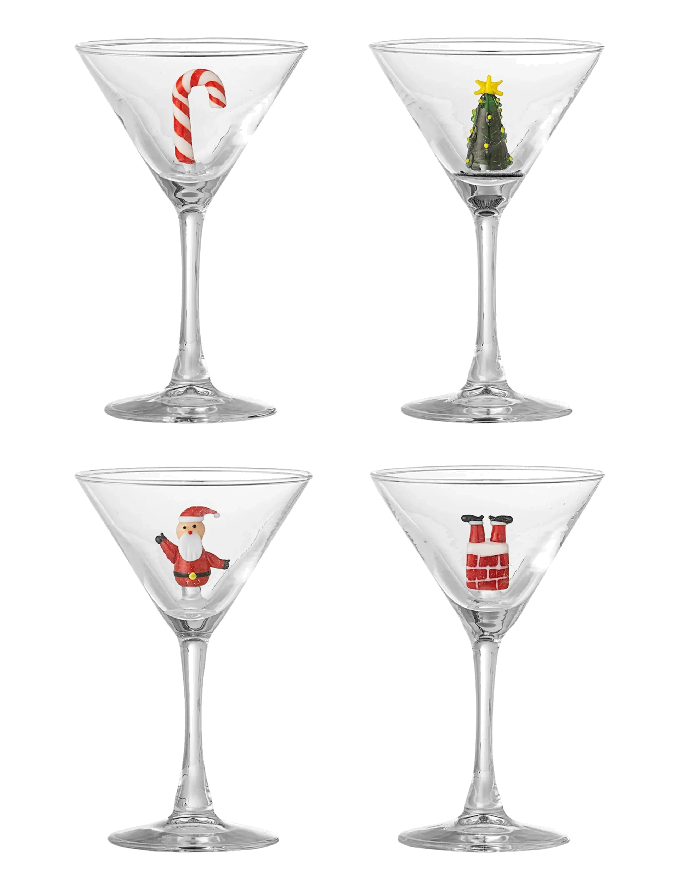 Bloomingville Misa Cocktail Glass, Multipack - Christmas - CLEAR / undefined