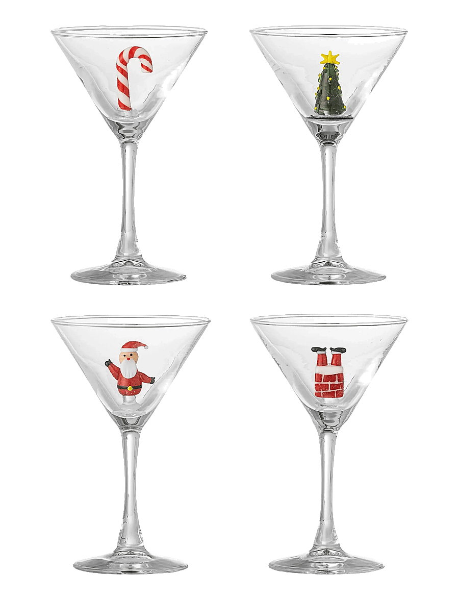 Bloomingville - Misa Cocktail Glass, Multipack - weihnachtsdekoration - clear - 1