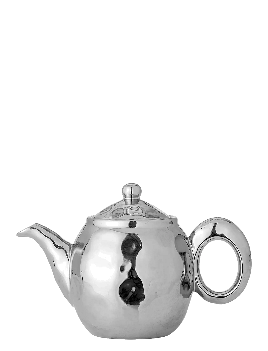 Bloomingville - Shine Teapot w/Strainer - weihnachts-tischgedecke - silver - 1