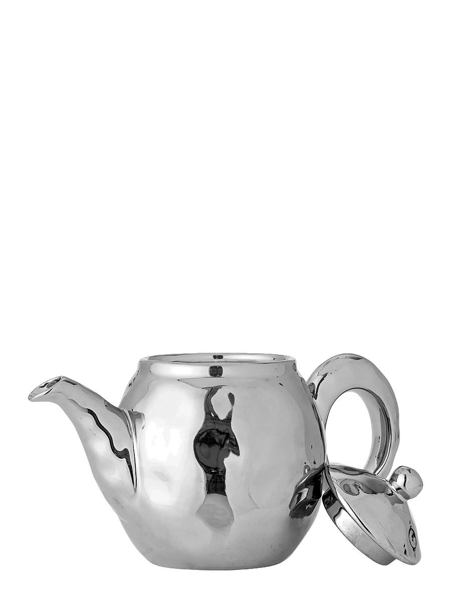 Bloomingville - Shine Teapot w/Strainer - weihnachts-tischgedecke - silver - 2