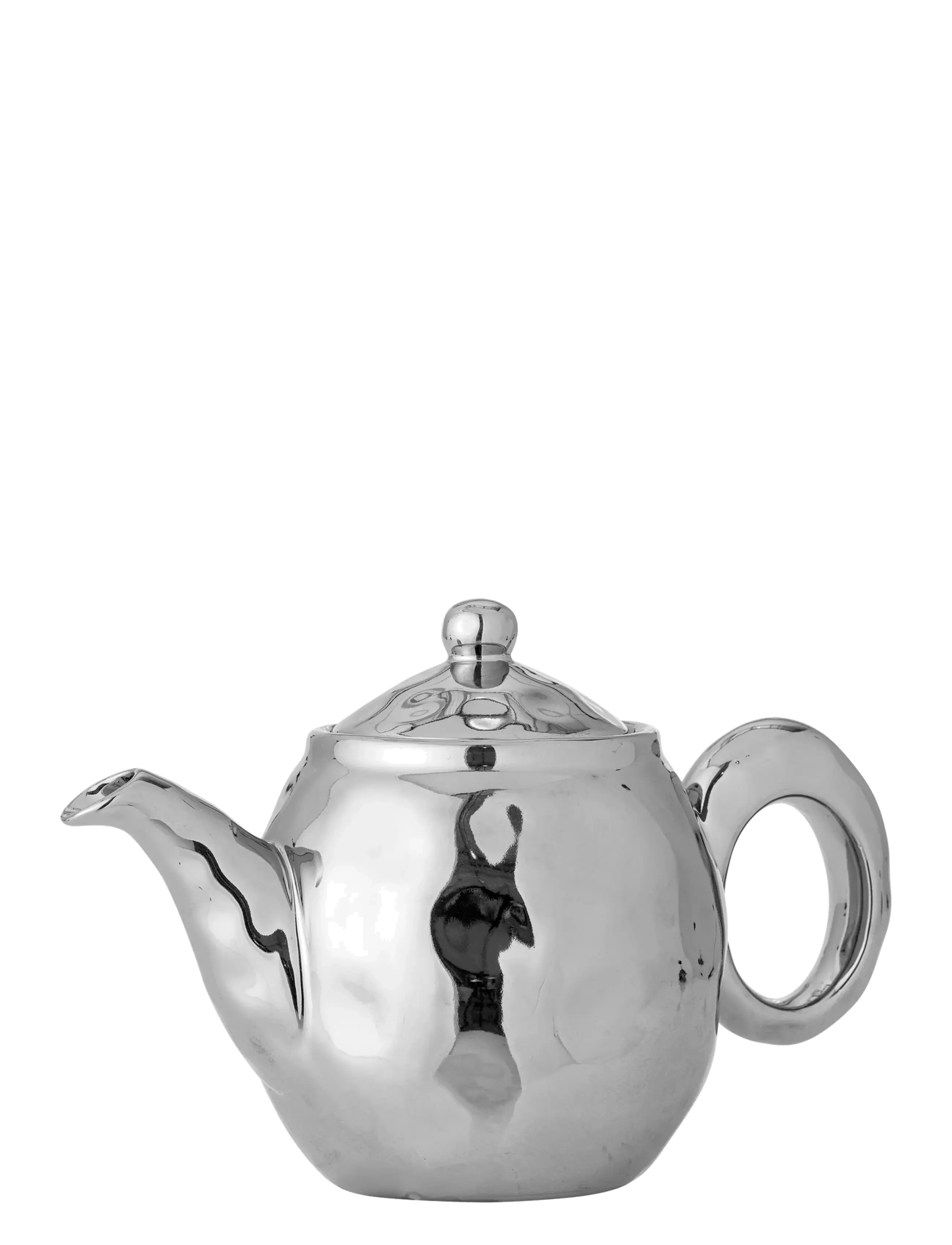 Bloomingville - Shine Teapot w/Strainer - silver - 3
