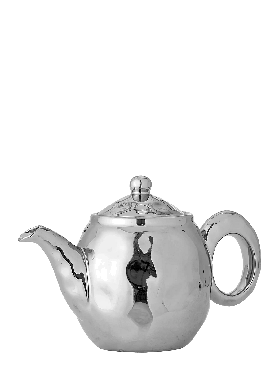 Bloomingville - Shine Teapot w/Strainer - weihnachts-tischgedecke - silver - 3