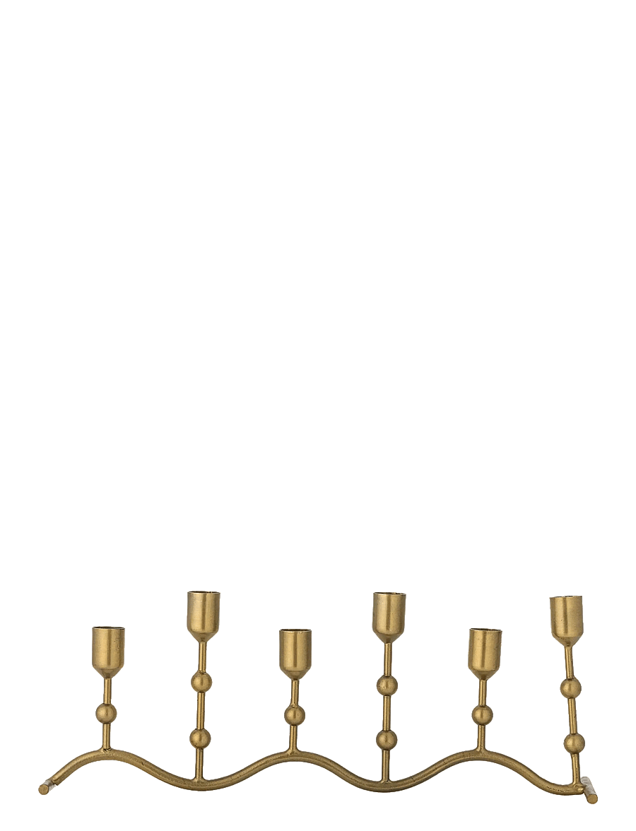 Bloomingville - Kiri Candle Holder - weihnachtsdekoration - gold - 1