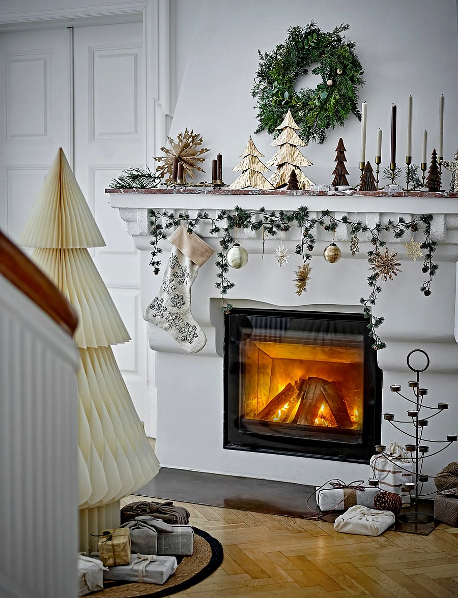 Bloomingville - Kiri Candle Holder - weihnachtsdekoration - gold - 0