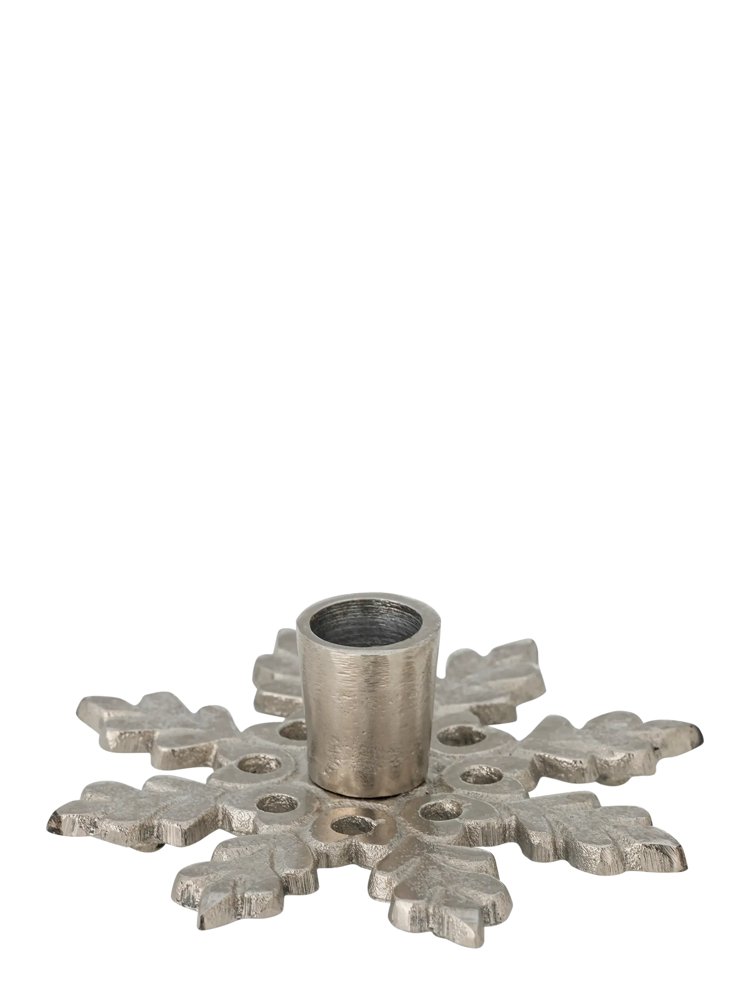 Bloomingville Kashi Candle Holder - Julepynt - SILVER / silver