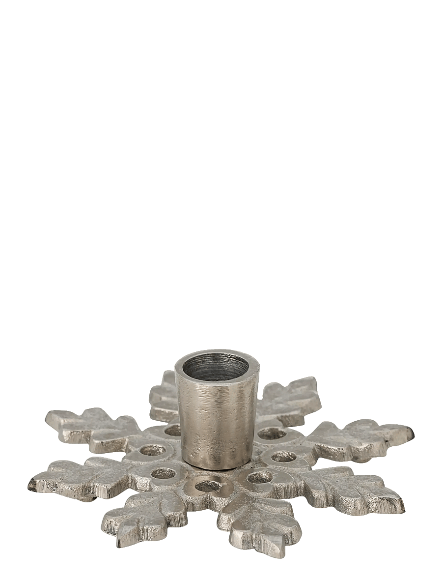 Bloomingville - Kashi Candle Holder - weihnachtsdekoration - silver - 1