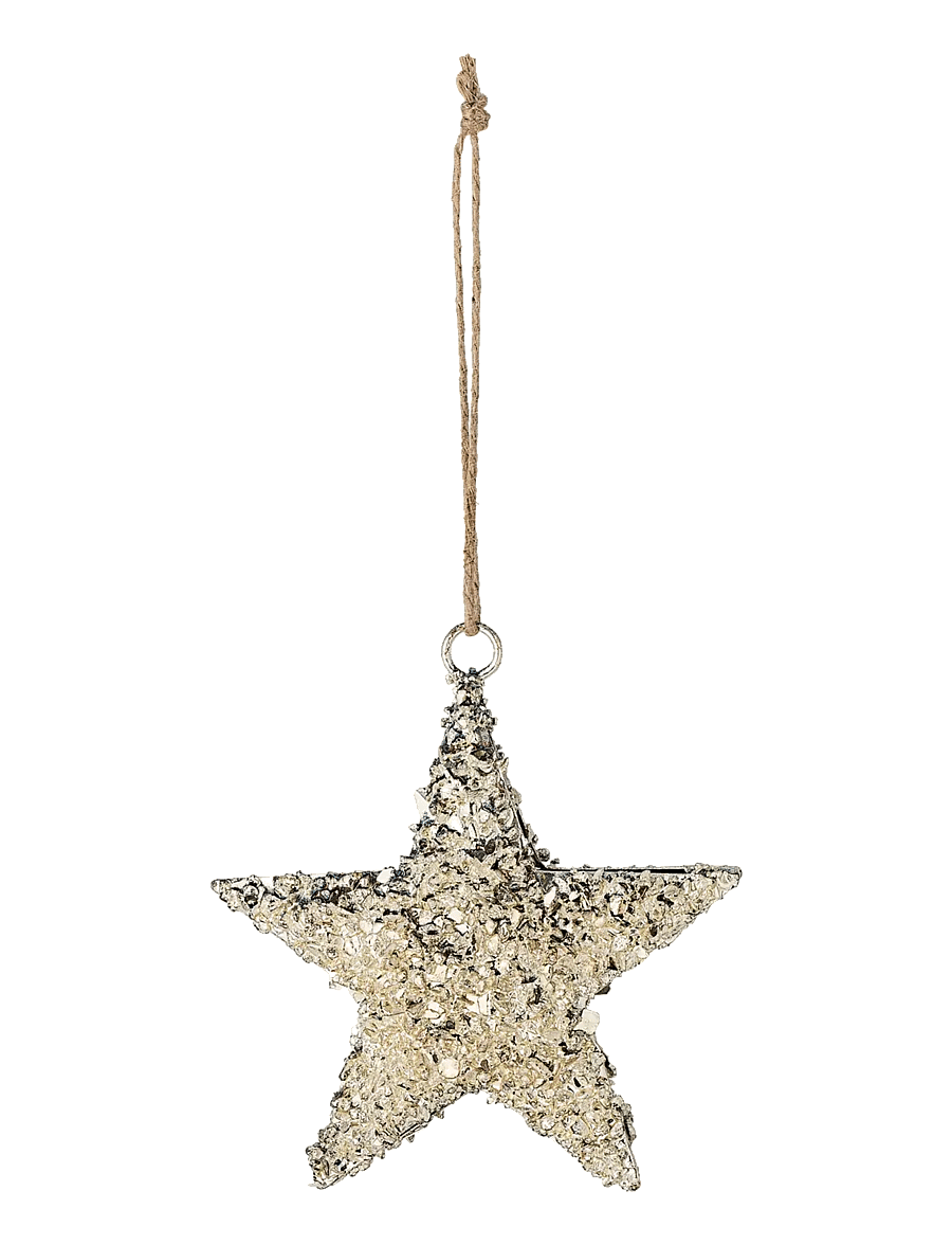 Bloomingville - Sarika Ornament - weihnachtsbaumschmuck - gold - 1