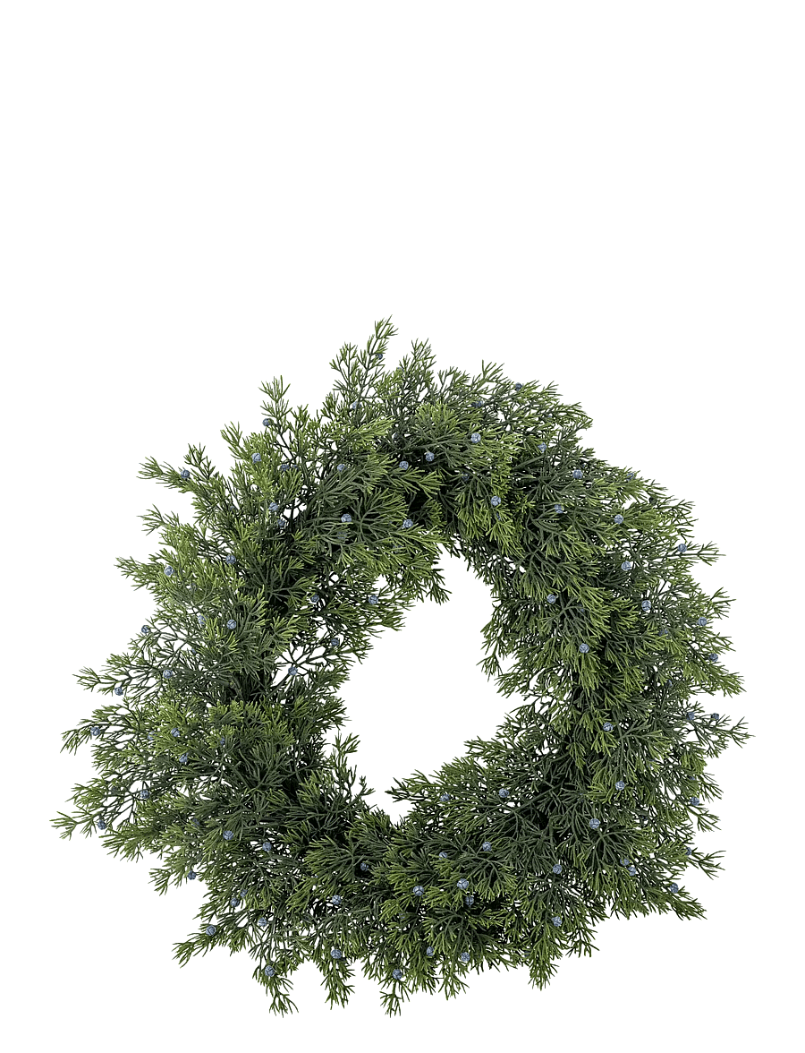 Bloomingville - Juniper Wreath - ziemassvētku rotājumi - green - 1