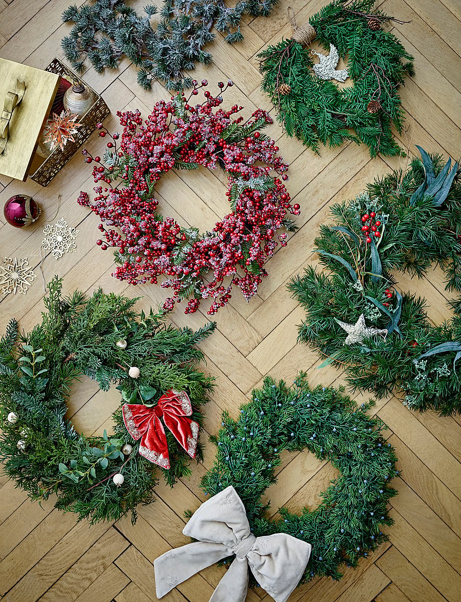 Bloomingville - Juniper Wreath - ziemassvētku rotājumi - green - 0