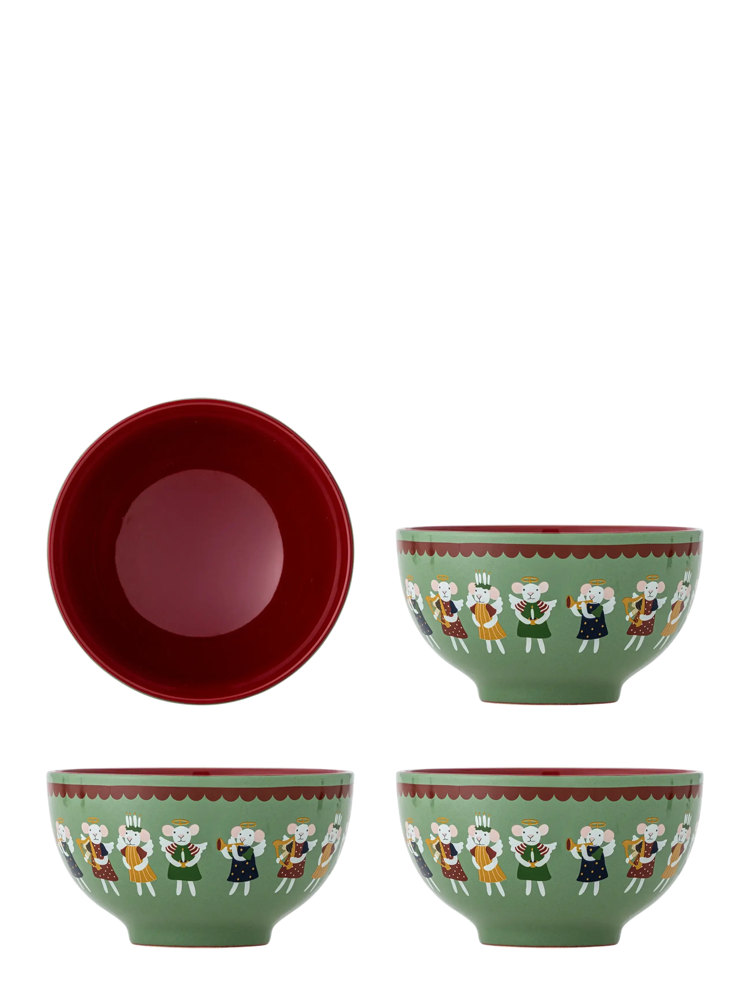 Bloomingville Peo Bowl - Weihnachten - GREEN / green