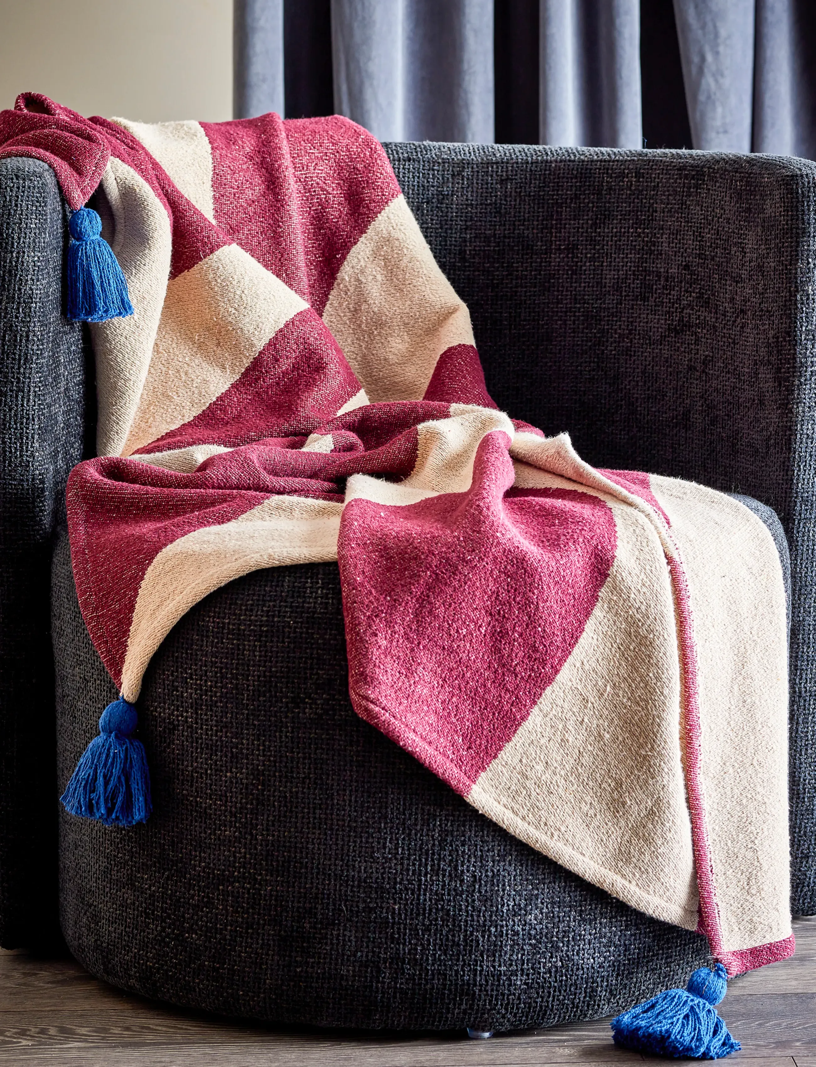 Bloomingville - Cimmi Throw - multi-coloured - 0