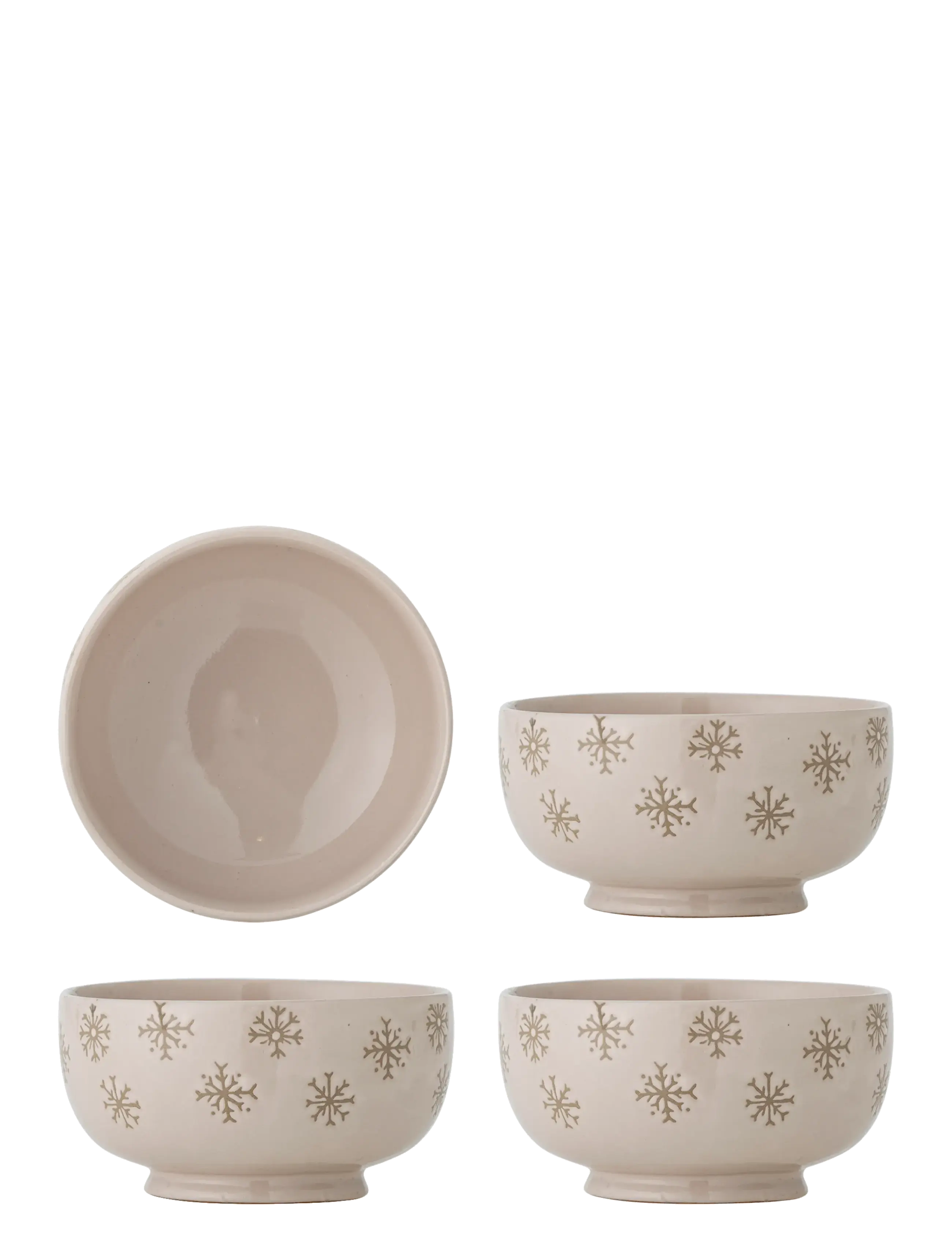 Bloomingville Snowie Bowl - Christmas - CREAM / cream